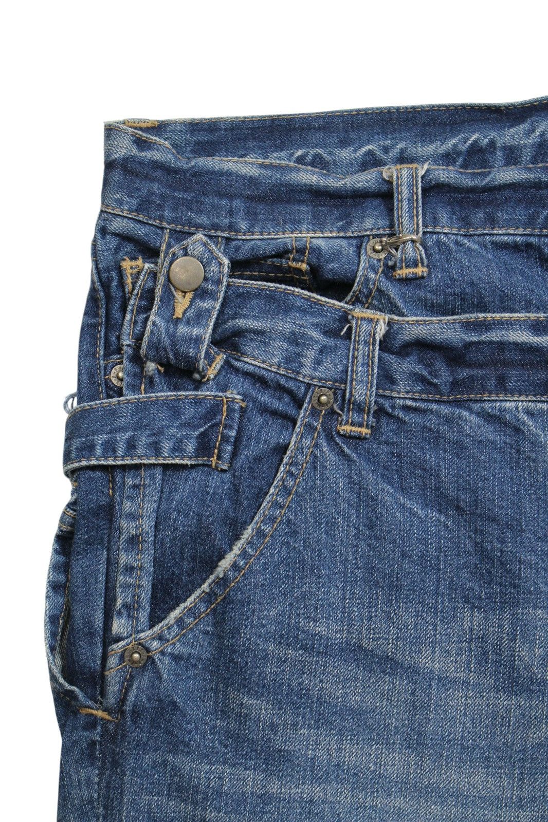 Hysteric Glamour 2006 PPFM CUSTOM PERFORMANCE DOUBLE LAYERED DENIM SHORTS Size US 36 / EU 52 - 6 Thumbnail