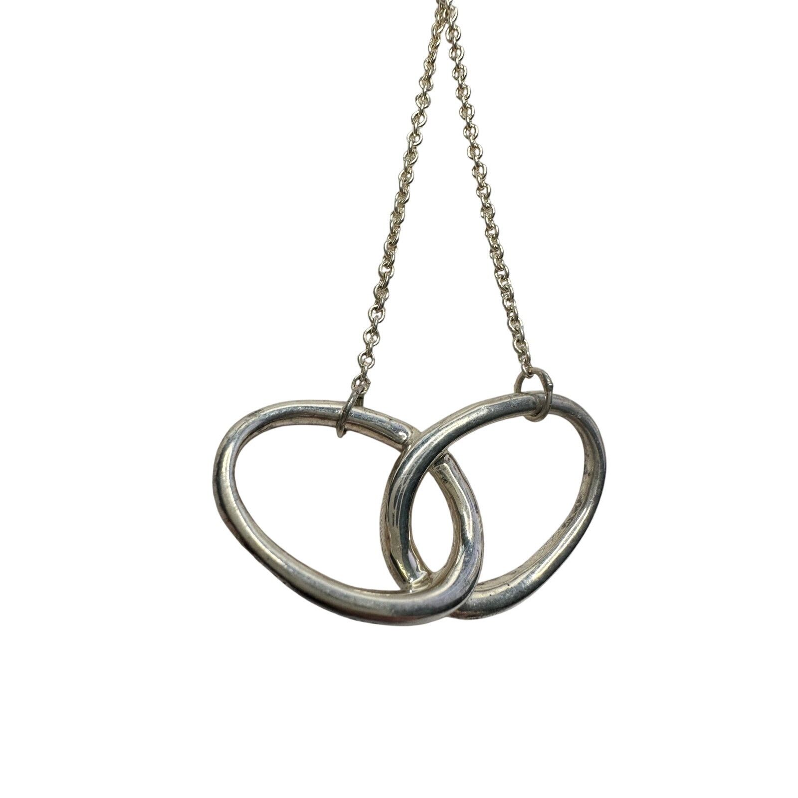 Tiffany & Co. Tiffany and Co Elsa Peretti Large Double Loop Necklace 15" Size ONE SIZE - 12 Thumbnail