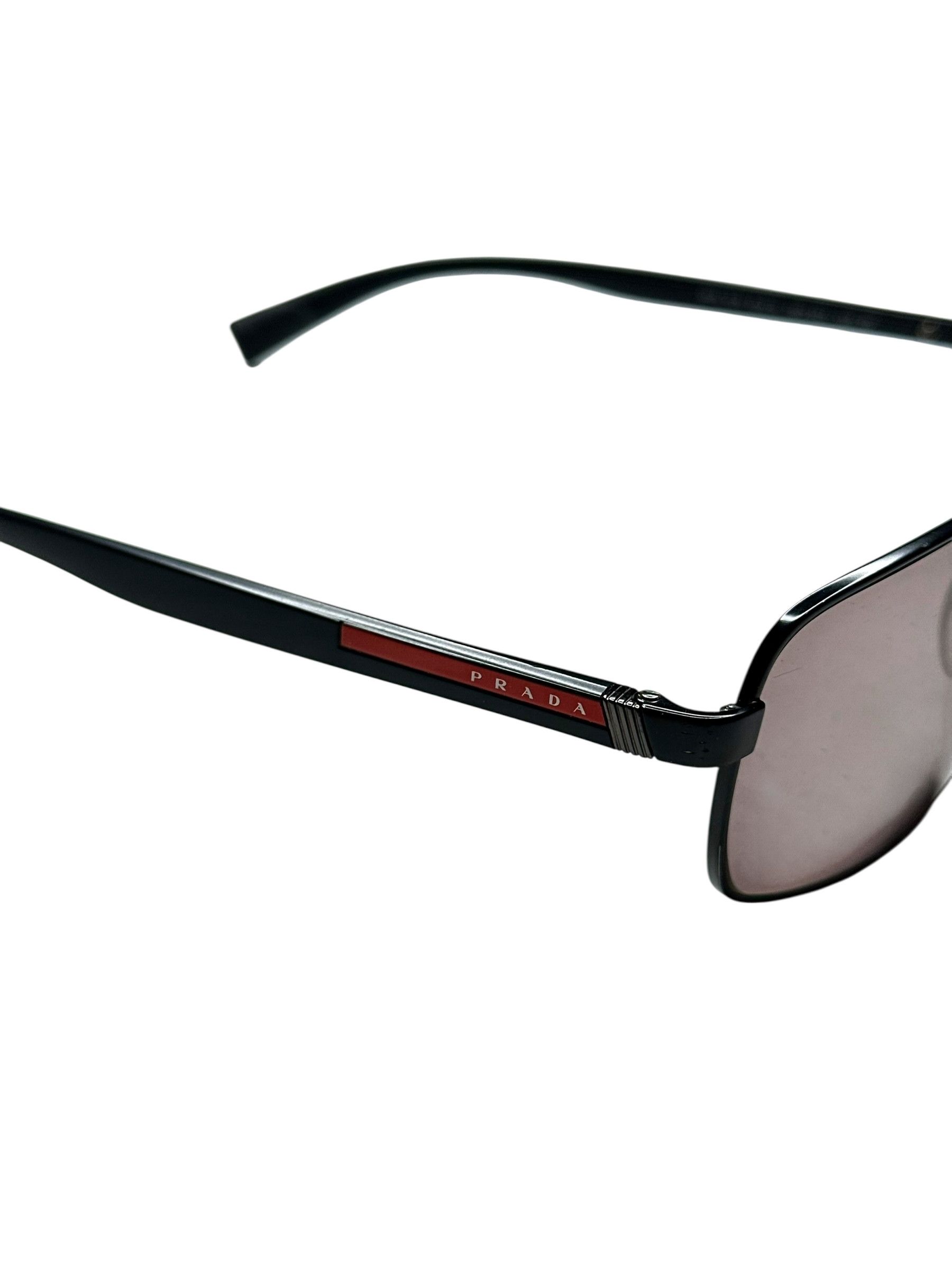Prada Prada Aviator Matte Black Sunglasses Size ONE SIZE - 6 Thumbnail