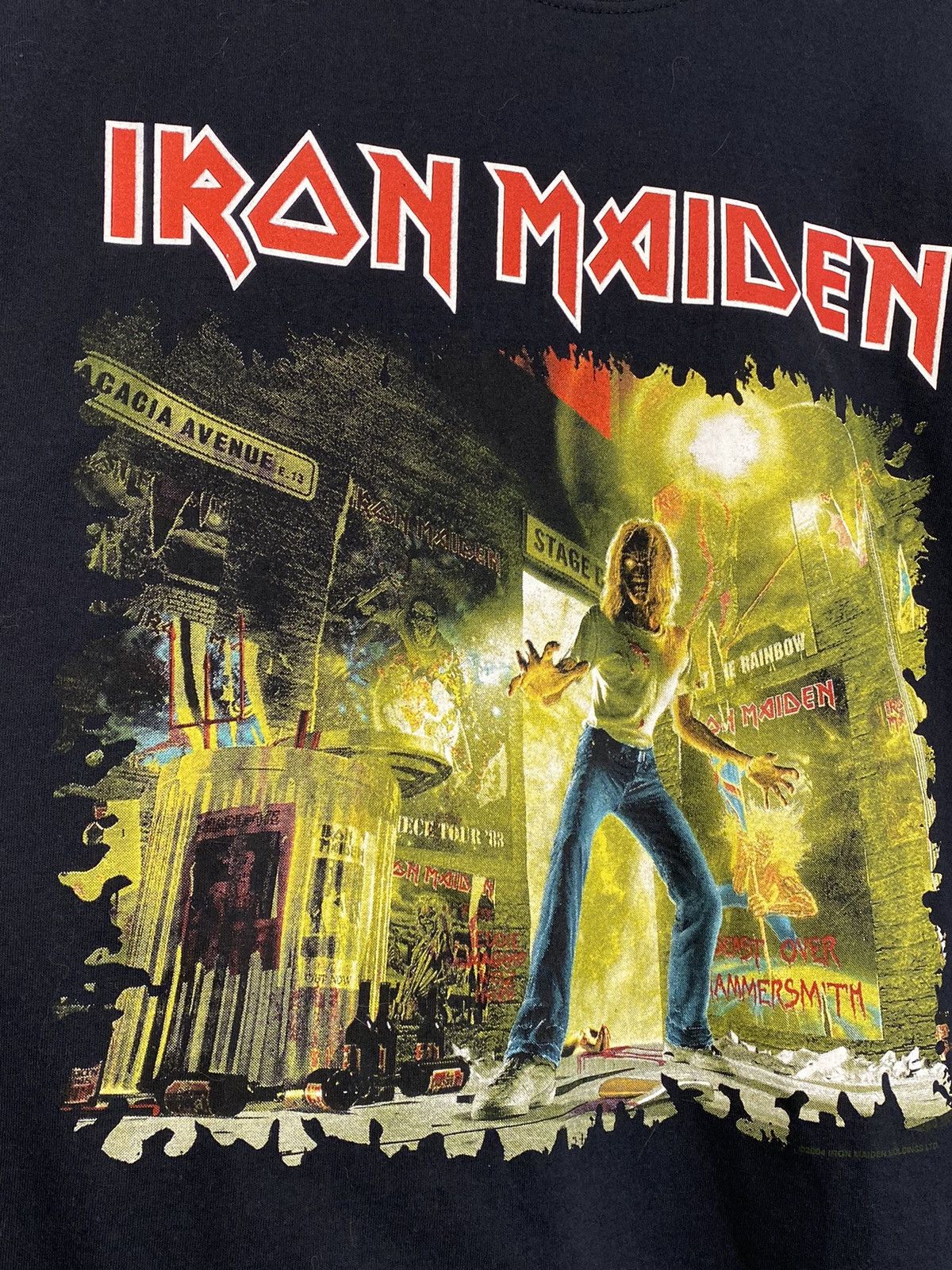Band Tees Vintage Iron Maiden Eddie Rips Up Europe Rock Band Tour Tee Size US L / EU 52-54 / 3 - 5 Thumbnail