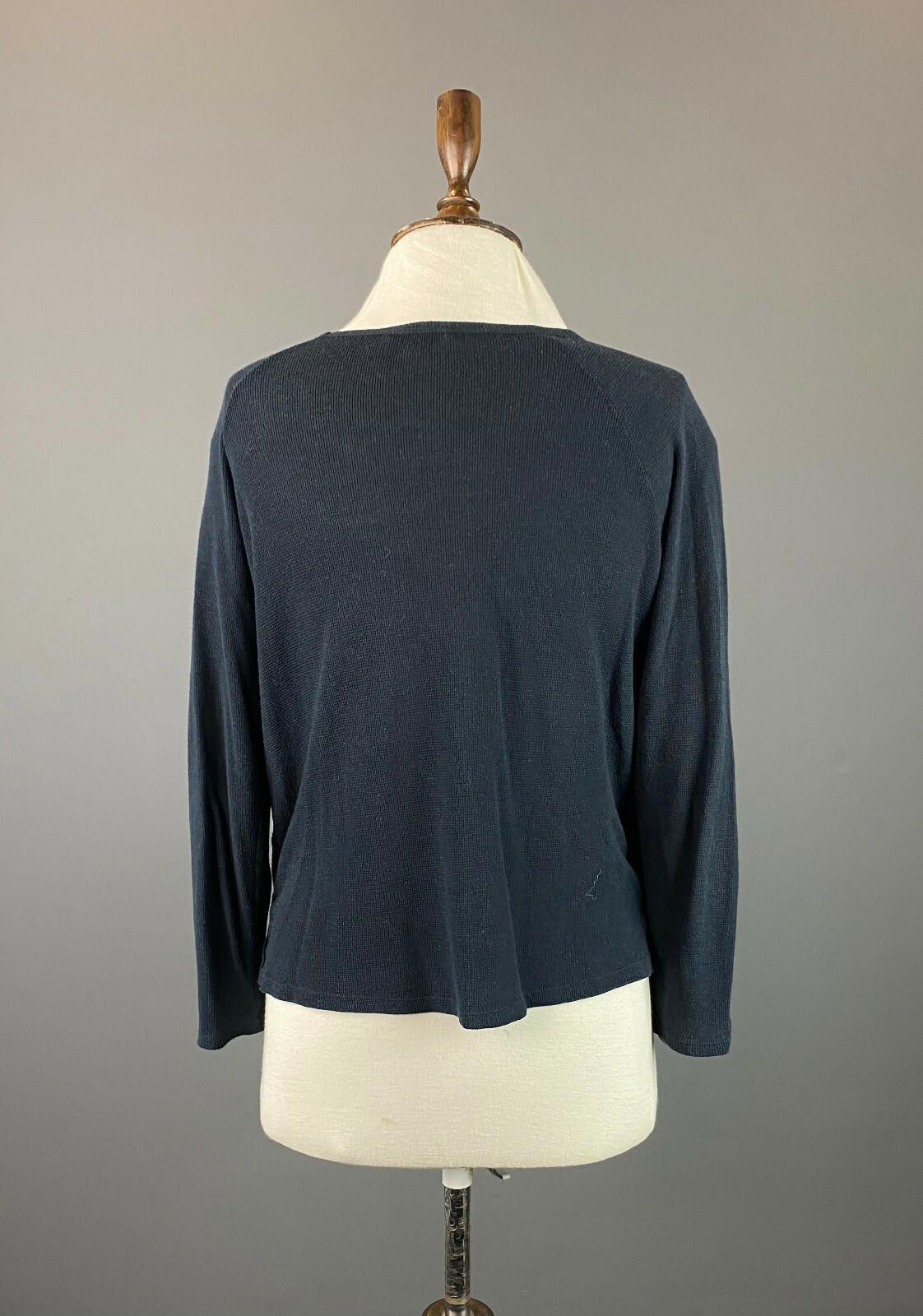Wilkes Bashford Ladies BA&SH Navy Blue Long Sleeve Sweater Size 1 Size M / US 6-8 / IT 42-44 - 6 Thumbnail