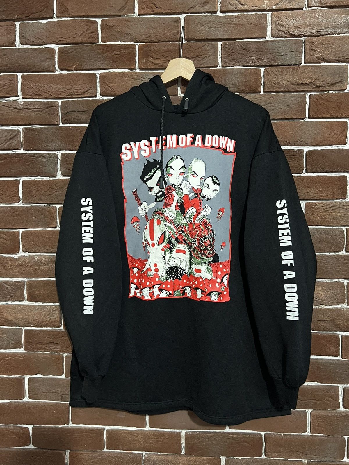 Band Tees Rare Vintage 00's System of A Down Euro Hoodie Mushrooms Nu Size US XL / EU 56 / 4 - 1 Thumbnail