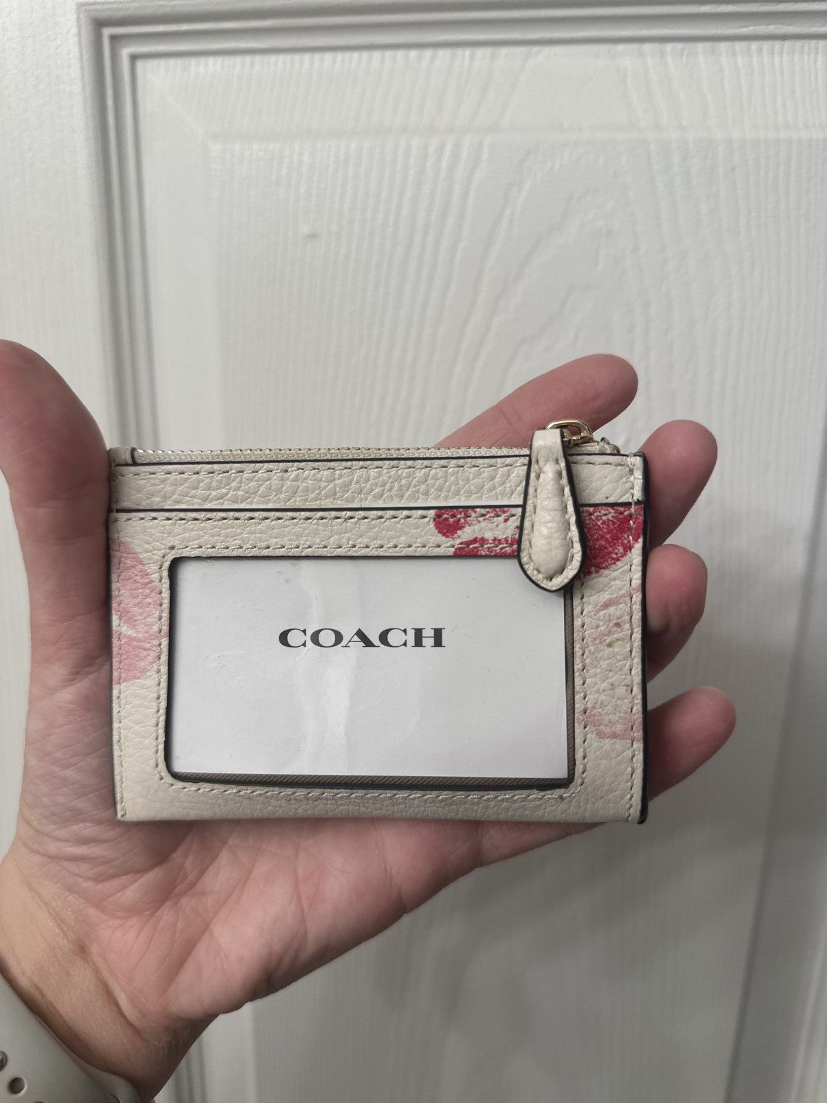 Coach Coach Mini Id Skinny Case With Lips Print Size ONE SIZE - 2 Thumbnail