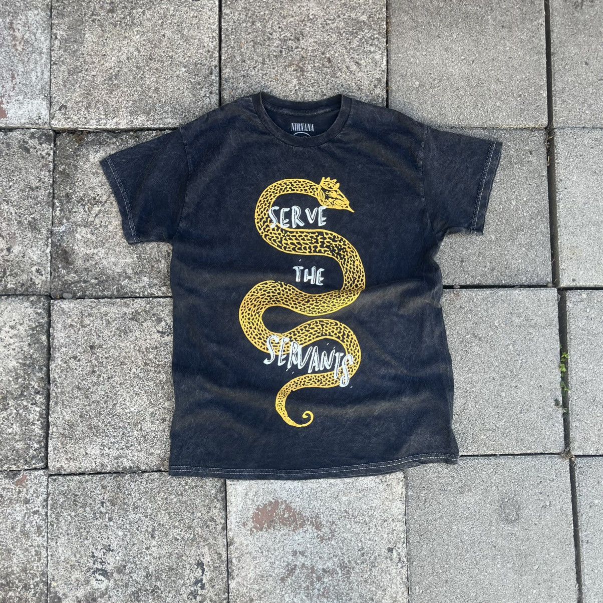 Nirvana Nirvana Band Serve The Servants T-Shirt Black & Gold Size US M / EU 48-50 / 2 - 1 Thumbnail