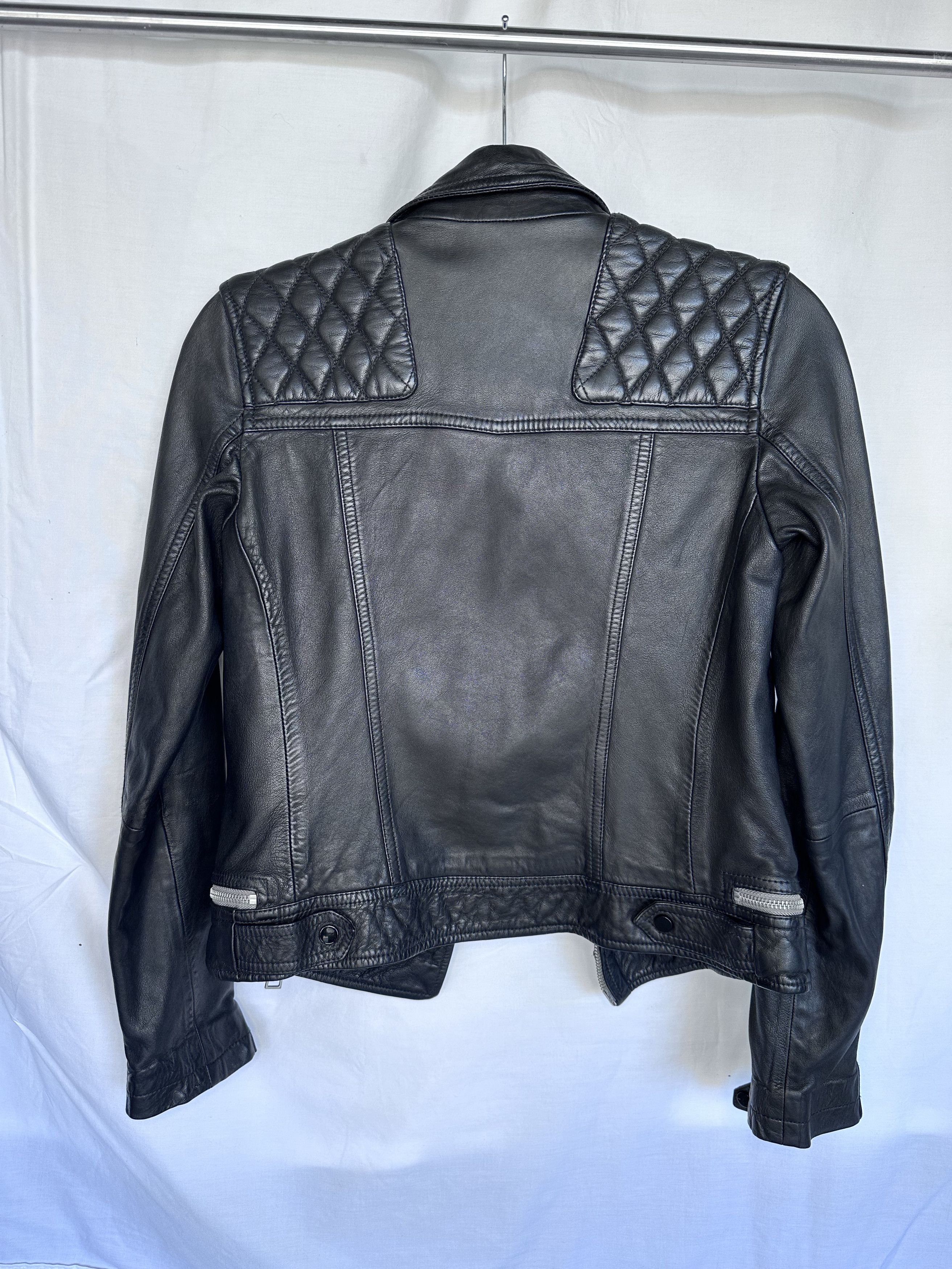Allsaints ALLSAINTS | Cargo Leather Bike Jacket Size XS / US 0-2 / IT 36-38 - 2 Thumbnail
