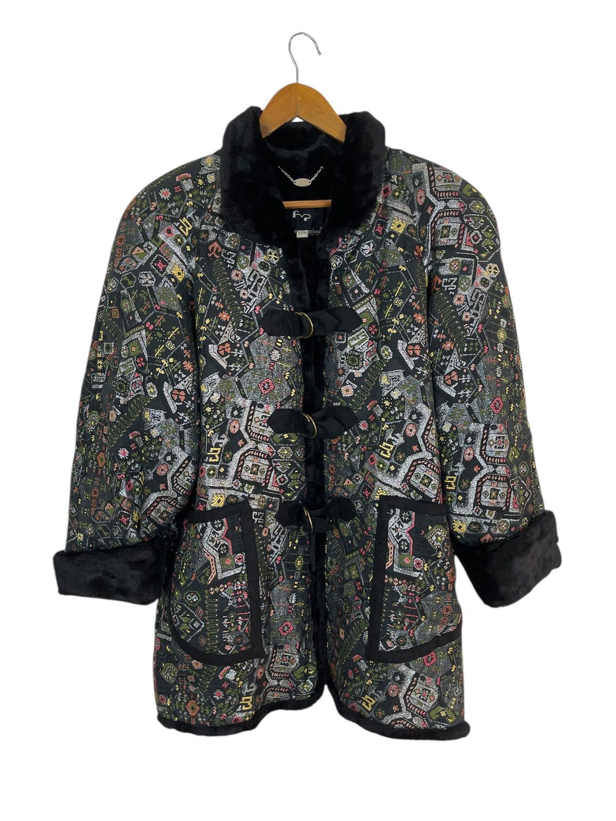 Paoloni RARE Vintage Feanca B Paoloni Elitis Luxury Coat Size L / US 10 / IT 46 - 1 Thumbnail
