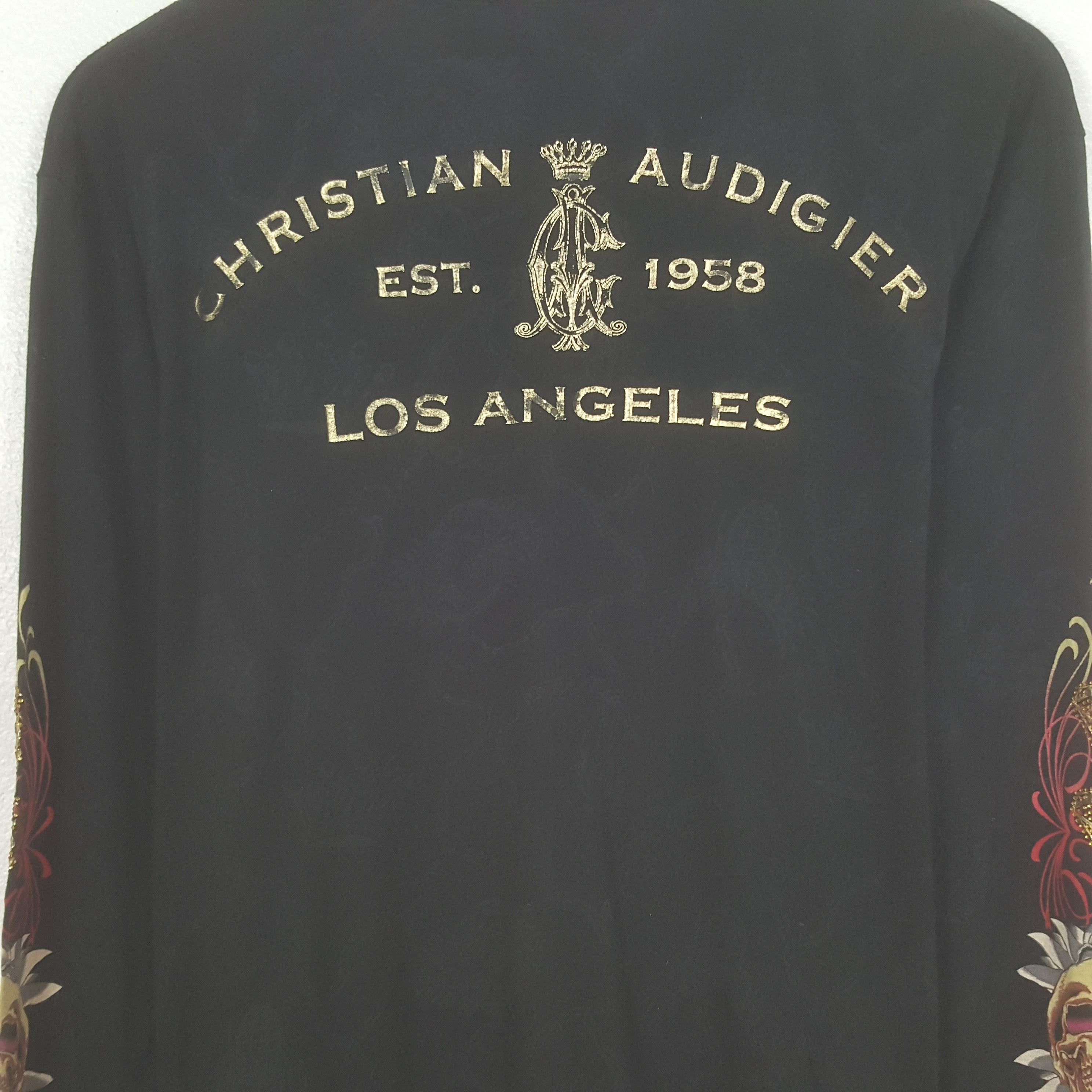 Christian Audigier Vintage Christian Audigier Overprinted USA T-shirt Size US L / EU 52-54 / 3 - 4 Thumbnail