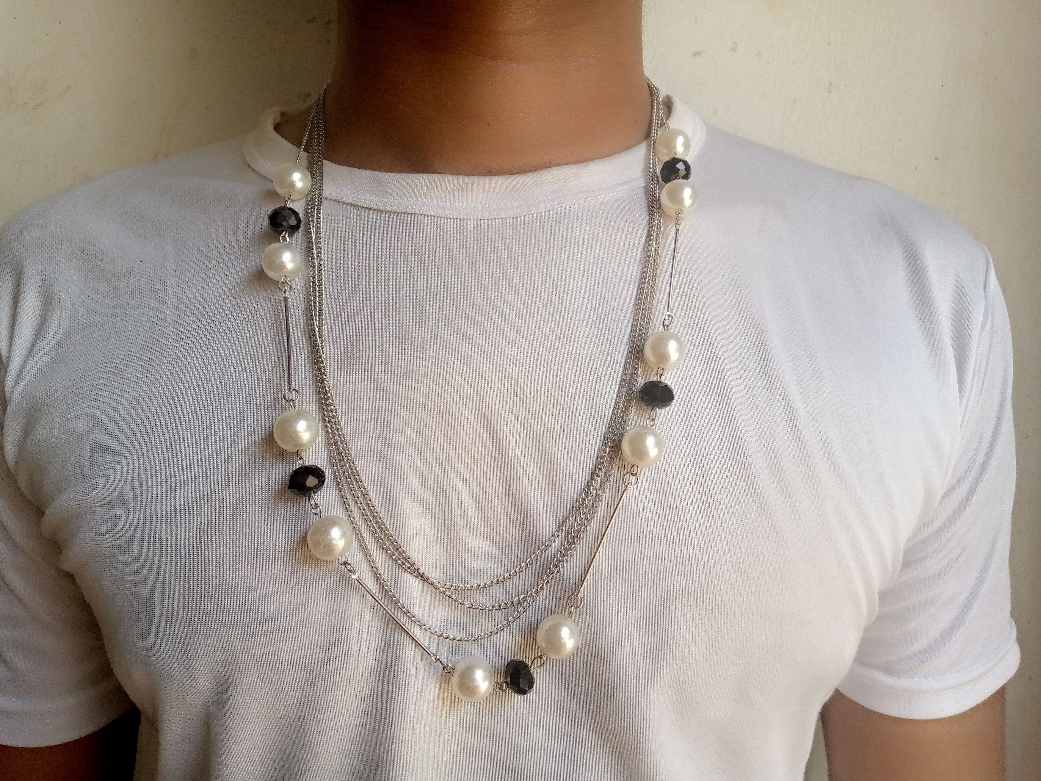 Other Long Layered Pearl Necklace Size ONE SIZE - 1 Preview