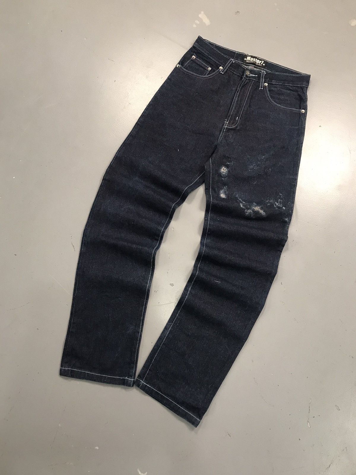 Vintage Vintage master7 big pocket embroidered straight fit denim Size US 29 - 4 Thumbnail