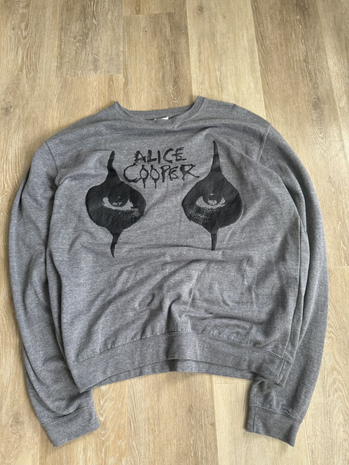Band Tees × Vintage Vintage Alice Cooper Sweatshirt Size US XL / EU 56 / 4 - 6 Thumbnail