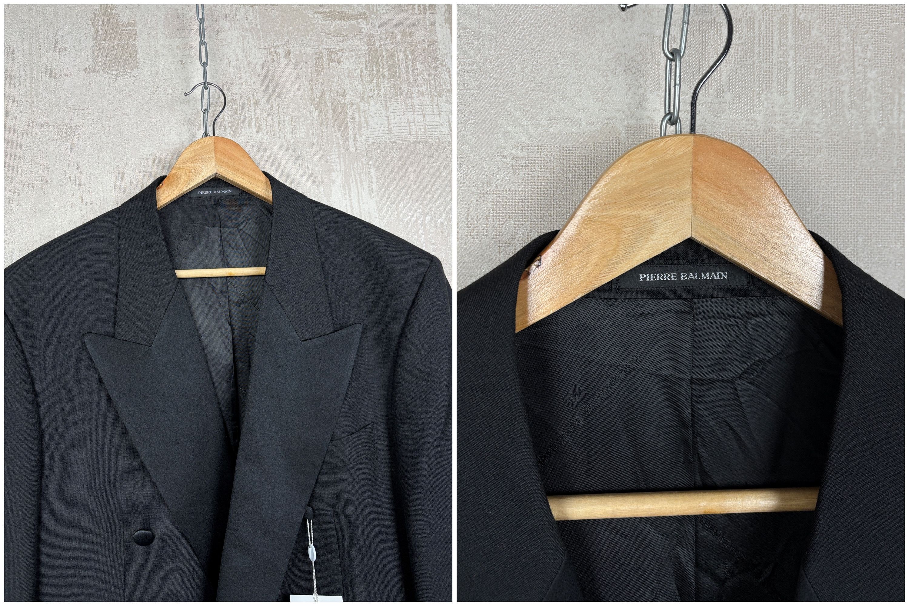 Pierre Balmain Vintage Pierre Balmain Double Breasted Suit Blazer Pants Size 42S - 4 Thumbnail