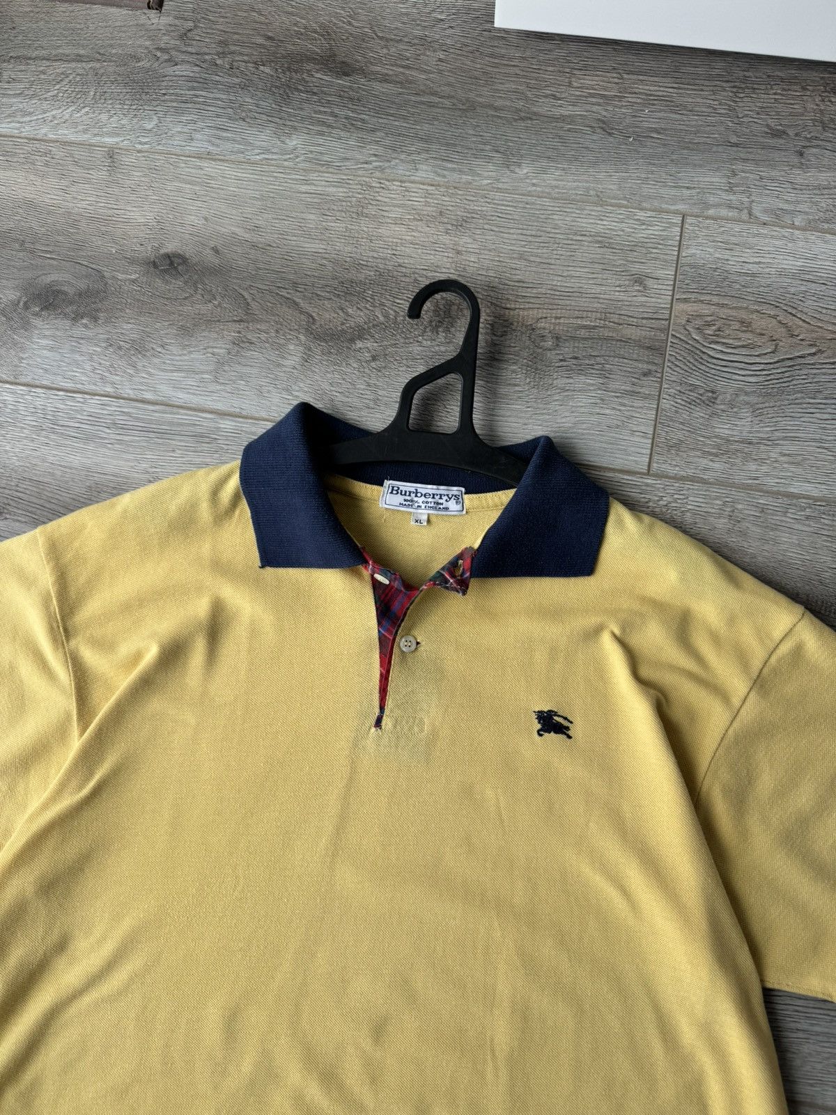 Burberry Vintage Burberrys Yellow Men's Polo Size US XL / EU 56 / 4 - 3 Thumbnail