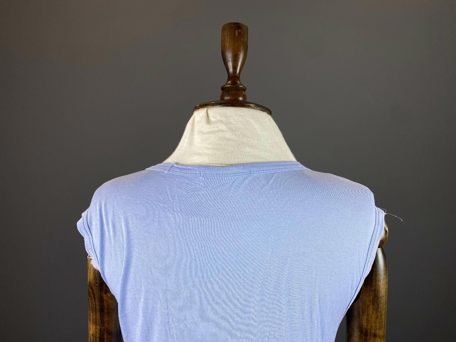 T by Alexander Wang T Alexander Wang Blue V-Neck SleevelessT-Shirt Size S Size S / US 4 / IT 40 - 6 Thumbnail