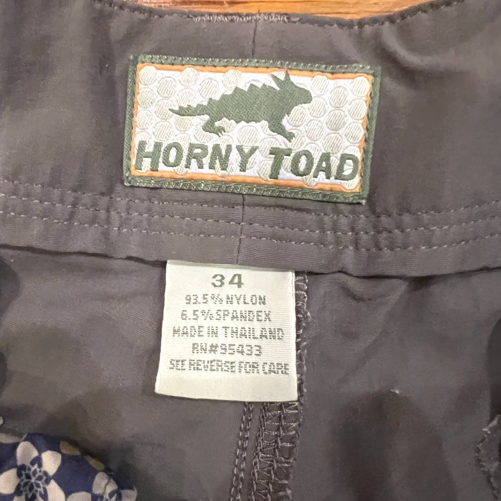 Vintage Horny Toad Men's Hiking Shorts 34x9 Nylon Spandex Outdoor Casual Chino Gray Size US 34 / EU 50 - 2 Thumbnail