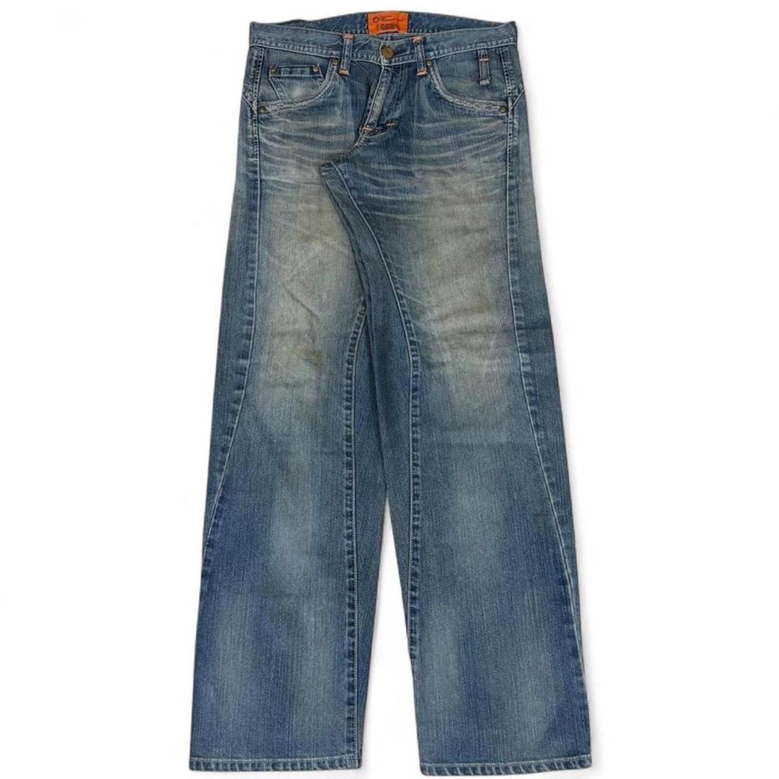 Edwin VINTAGE EDWIN E-FUNCTION unique shade and design denim jeans Size US 33 - 1 Thumbnail