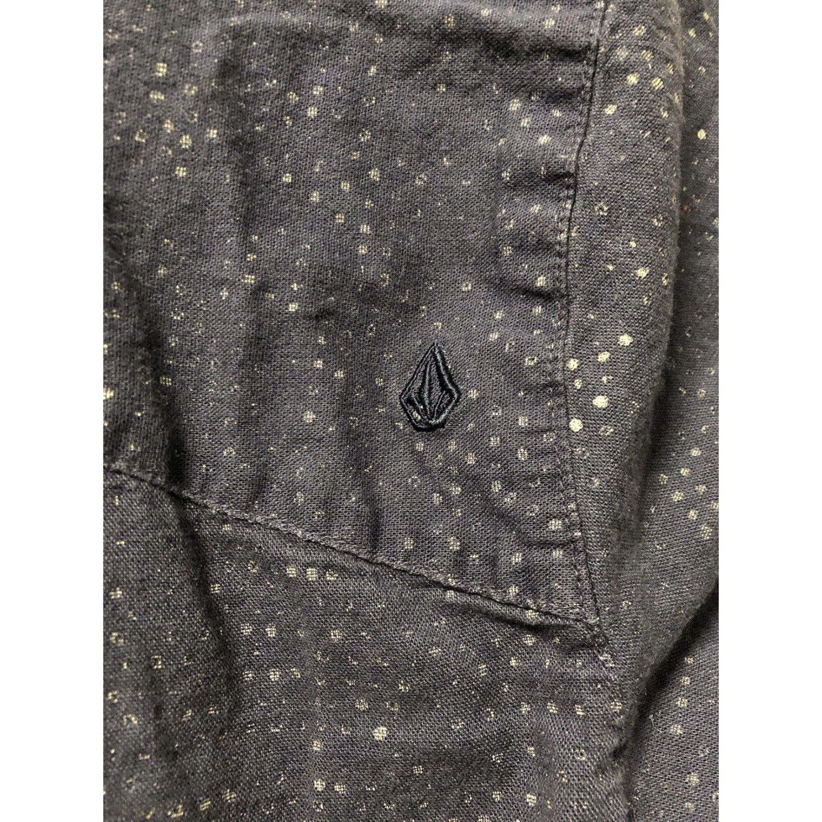 Volcom Volcom Button-Up Shirt Blue Large Regular Cotton Breathable Mens Short Sleeve Classic Fit Size US L / EU 52-54 / 3 - 4 Thumbnail