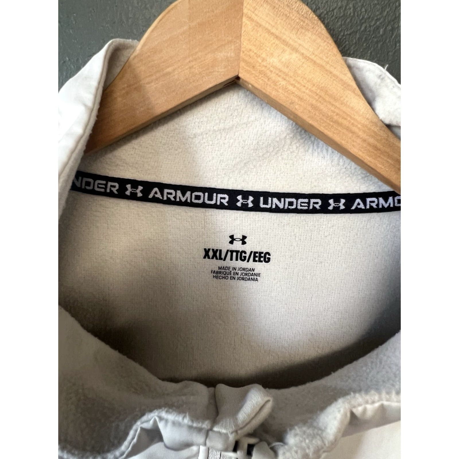 Under Armour Under Armour Mens Ivory 1/4 Zip Mock Neck Pullover Sweater 2XL Size US XXL / EU 58 / 5 - 3 Thumbnail