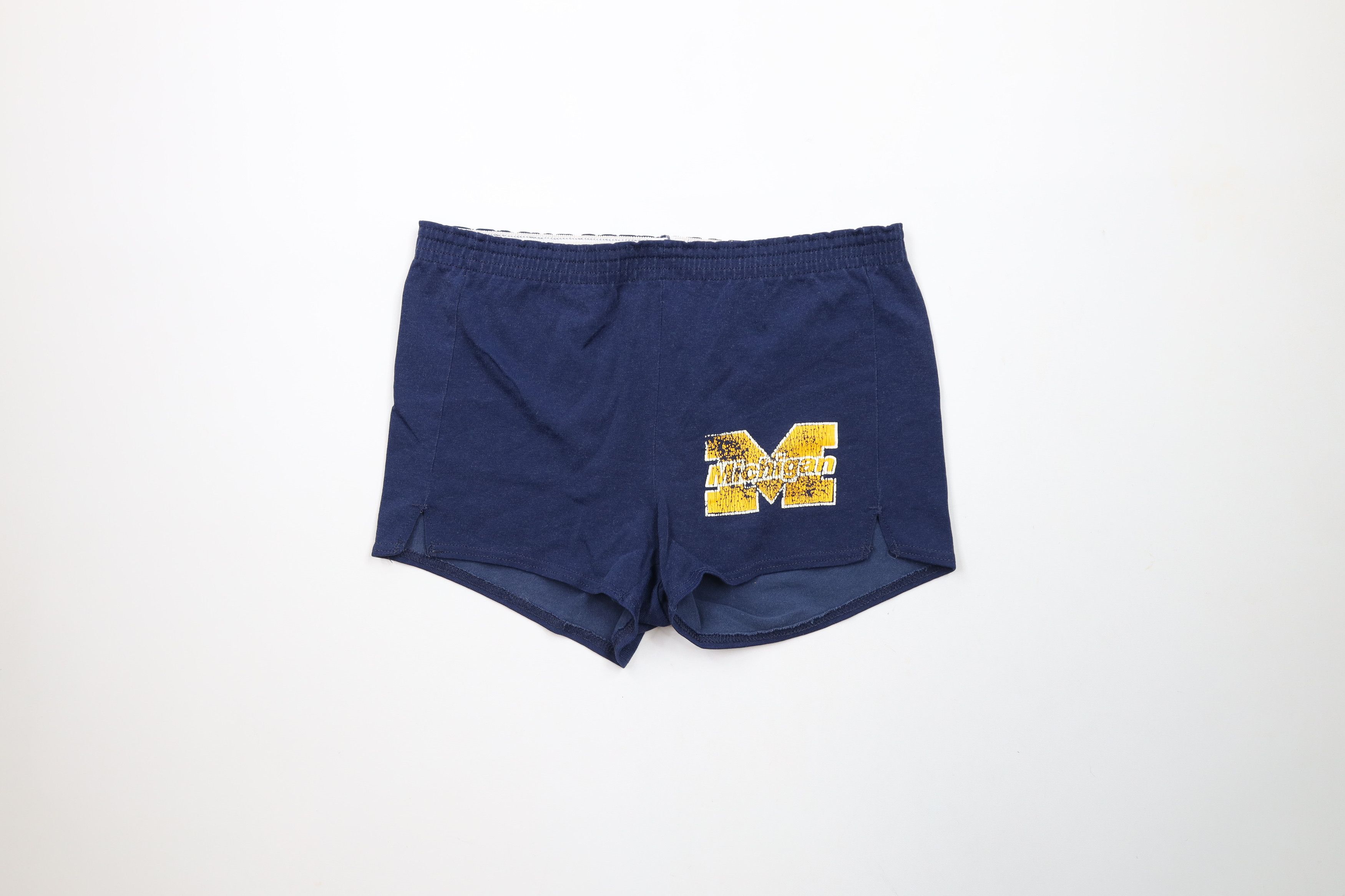 Vintage Vintage 80s 90s University of Michigan Booty Shorts AS IS Size 32" / US 10 / IT 46 - 1 Thumbnail