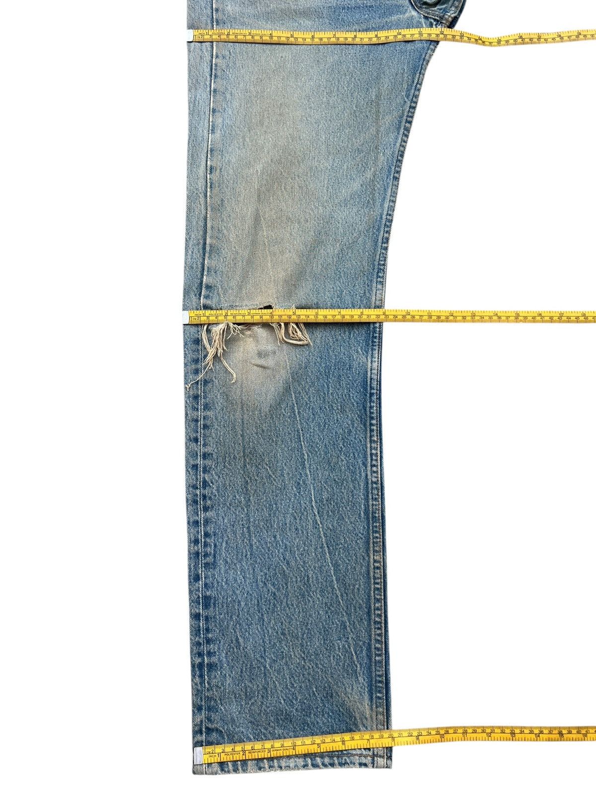Levi's Vintage 80s Levis Distressed Mudwash Denim Jeans 33x34 W33 Size US 33 - 14 Thumbnail