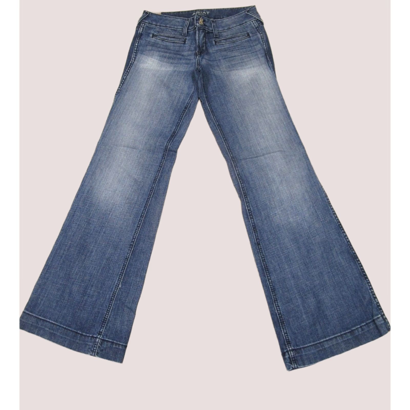 Ariat Ariat Jeans Women 28 Blue Low Rise Bootcut Western Pants Dark Wash Trousers Jeans Size 28" / US 6 / IT 42 - 1 Thumbnail