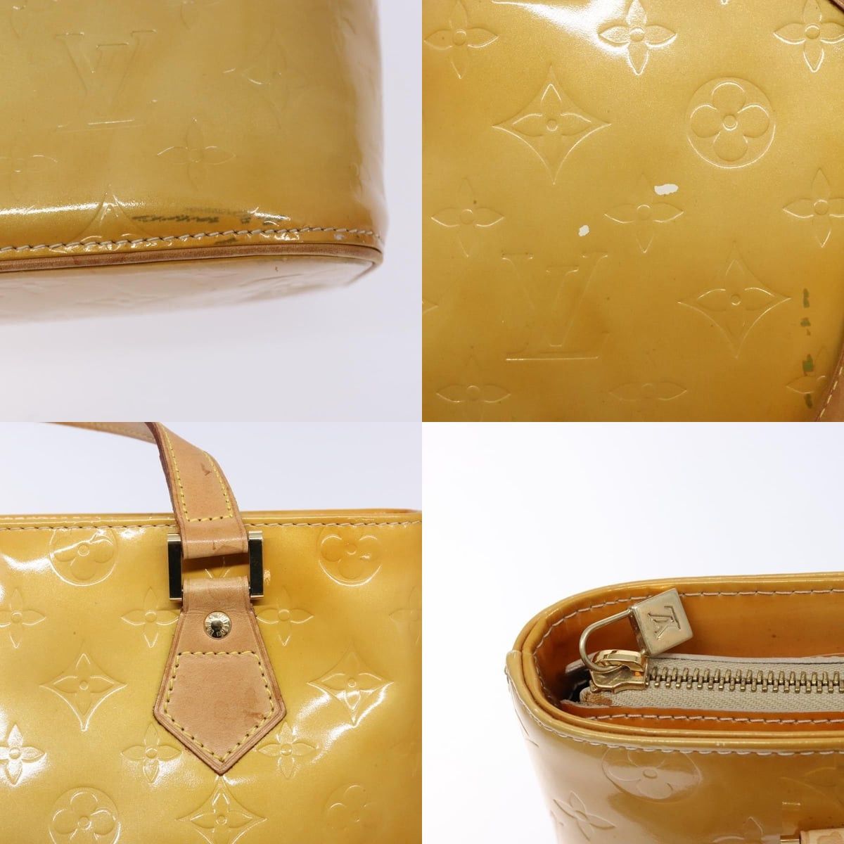 Louis Vuitton LOUIS VUITTON Monogram Vernis Houston Hand Bag Beige M91004 Size ONE SIZE - 11 Thumbnail