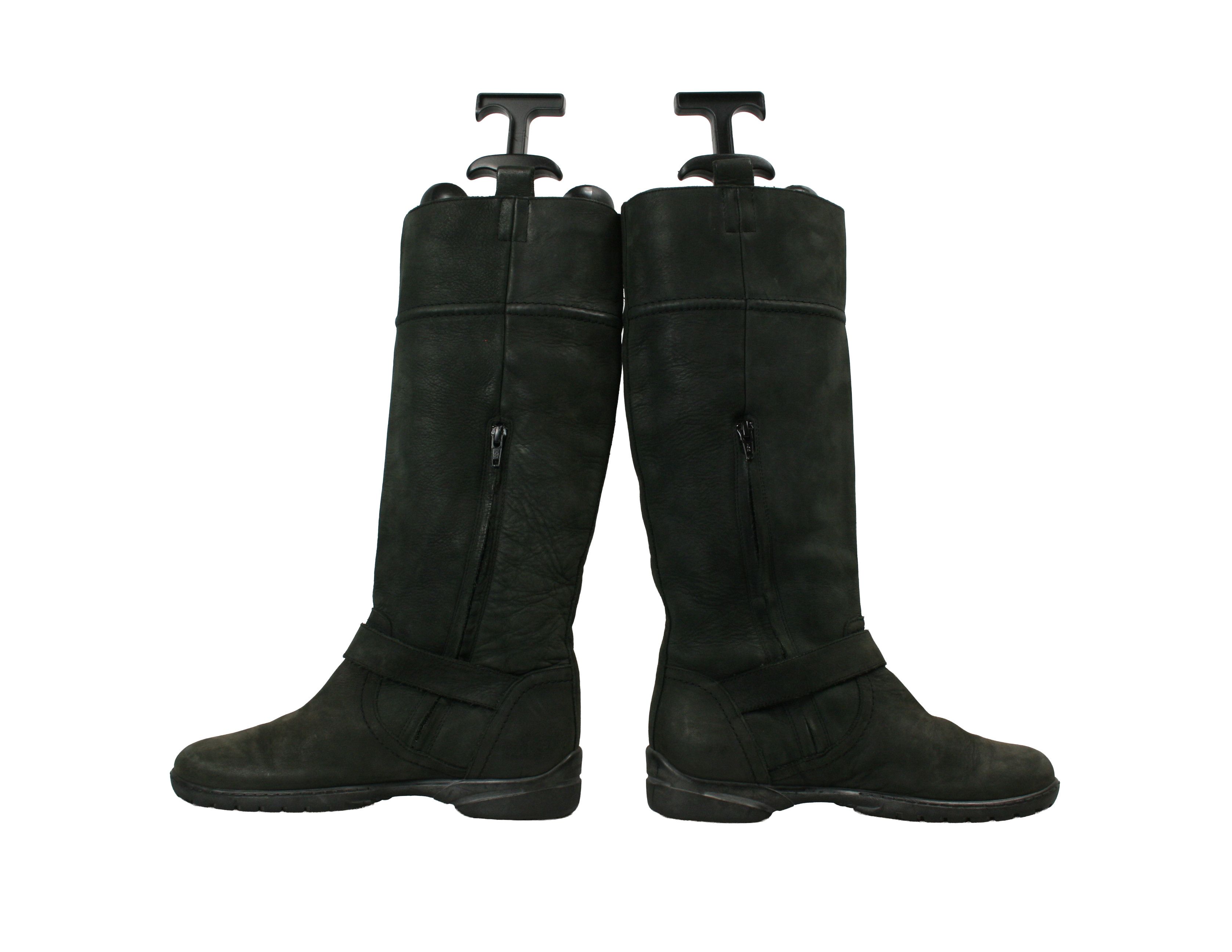 Costume National Motorcycle Engineer Gore-tex Knee High Leather Boots Size US 8 / IT 38 - 7 Thumbnail