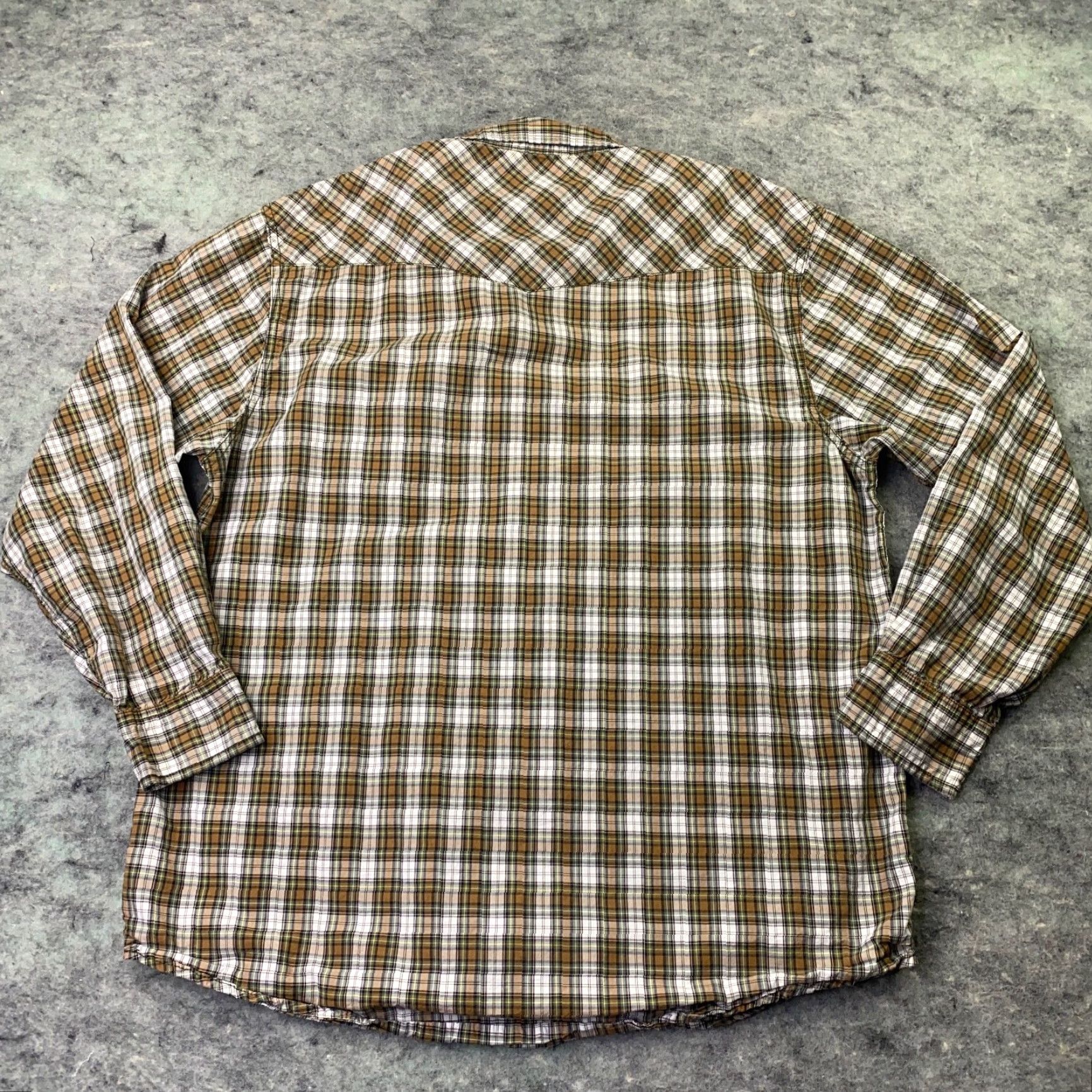 Route 66 VINTAGE Route 66 Brown Plaid Button-Up Shirt Large Mens Western Cowboy Snap Size US L / EU 52-54 / 3 - 7 Thumbnail