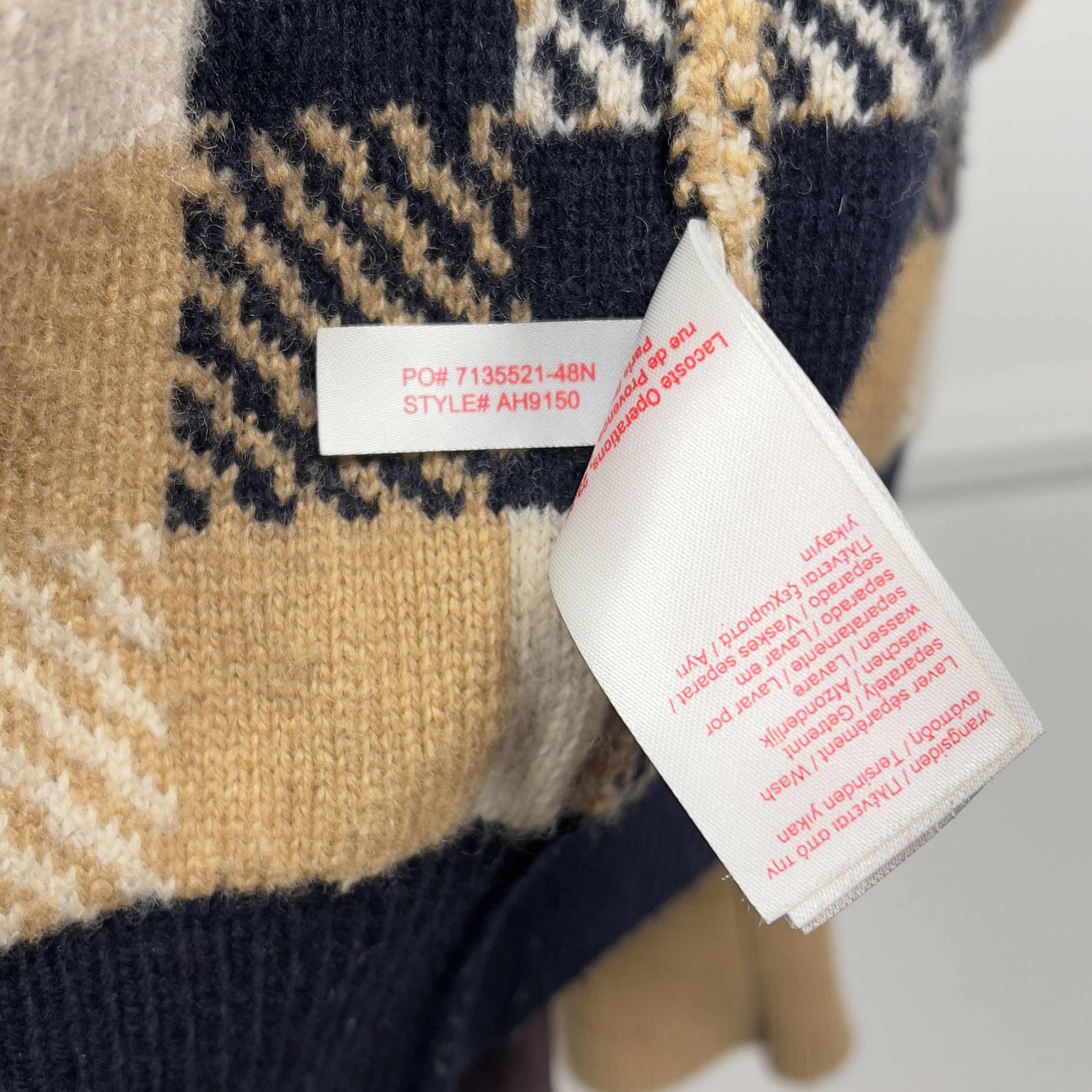 Lacoste Live The Gentlemen Style Jacket Wool Cardigan Jamper