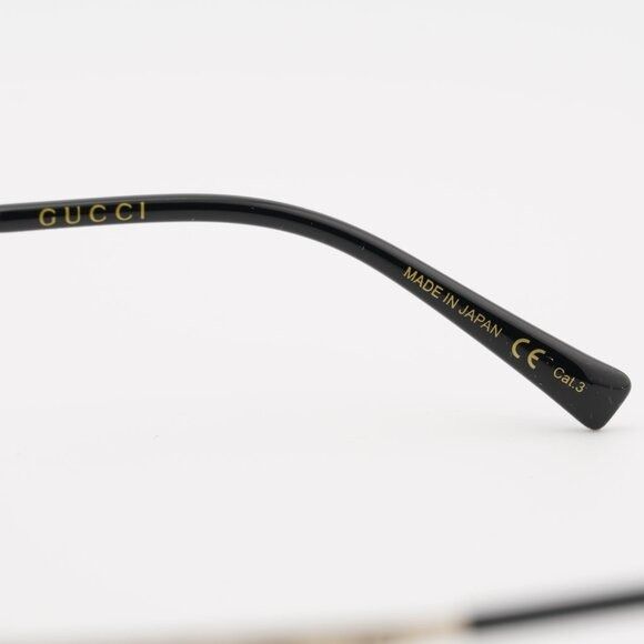 Gucci Gucci GG1854S 005 Sunglasses Shiny Gold with GG Pathern Oval Size ONE SIZE - 7 Thumbnail