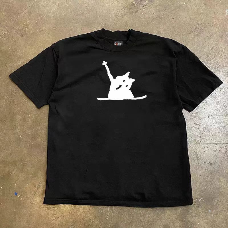 Japanese Brand × Vintage Black Loose Pattern Print Short Sleeve T Shirt Size US L / EU 52-54 / 3 - 1 Thumbnail