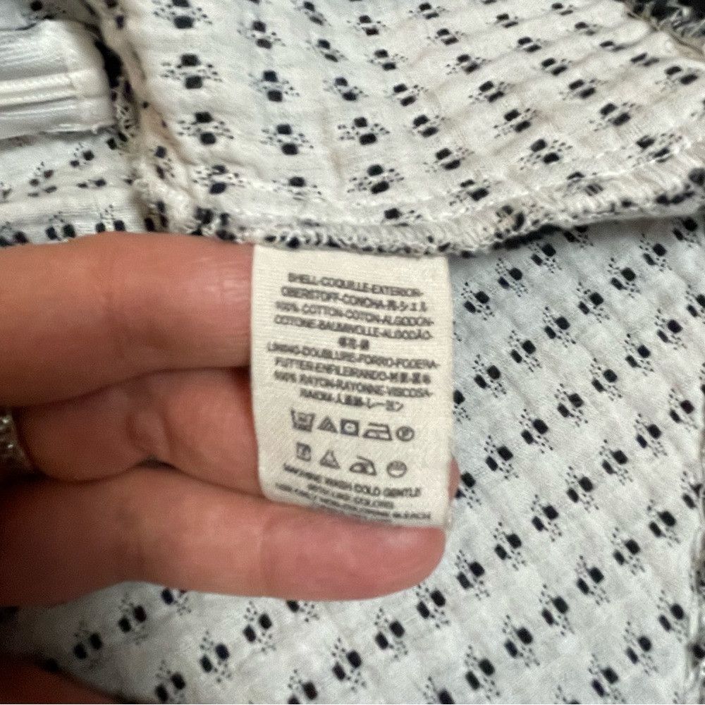 Free People New Free People Bento Asymmetrical Black White Cotton Mini Size 28" / US 6 / IT 42 - 9 Thumbnail