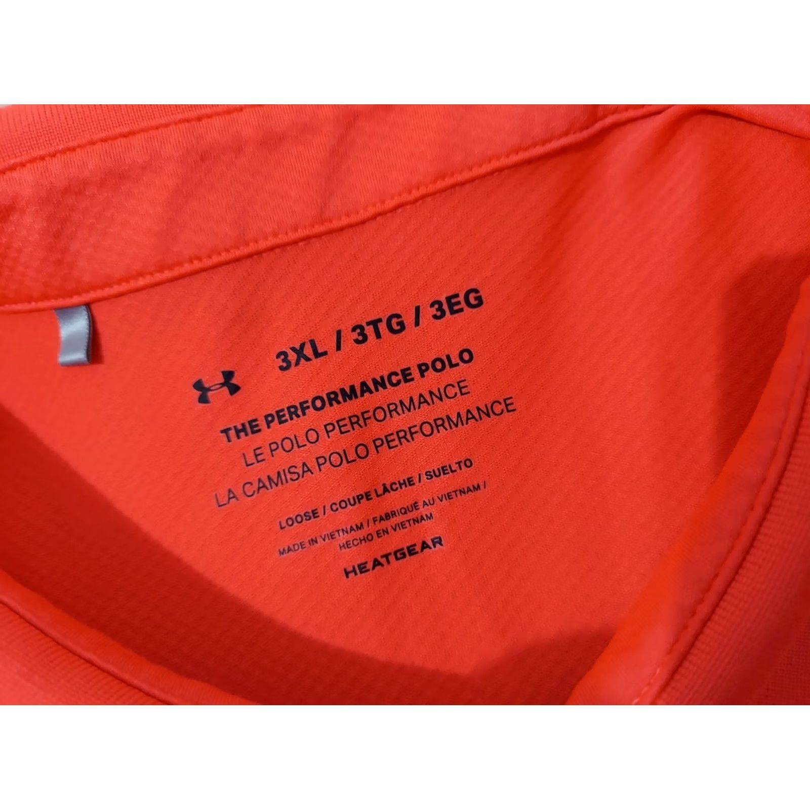 Under Armour Mens Orange Under Armour Polo Shirt 3XL Athletic Golf Size US XXL / EU 58 / 5 - 3 Thumbnail