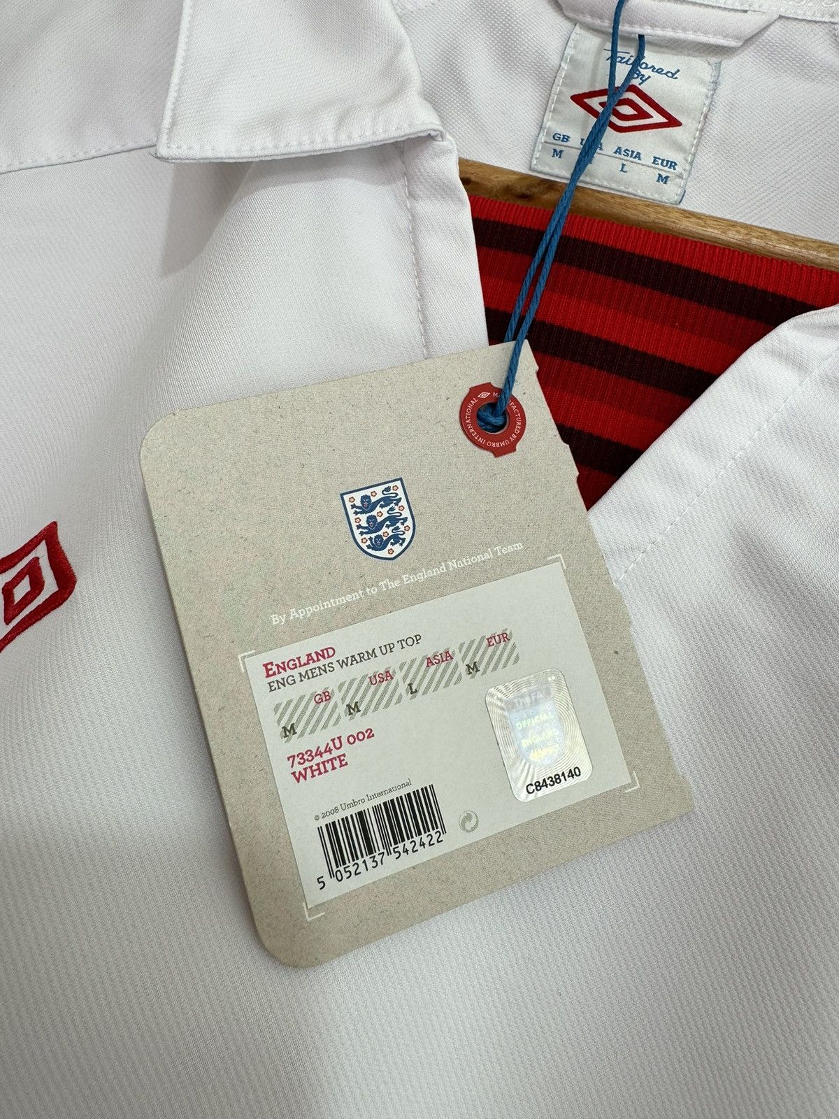 Umbro × Vintage BNWT England 2012 Soccer Tracksuit Jacket Football Jersey Size US M / EU 48-50 / 2 - 8 Thumbnail