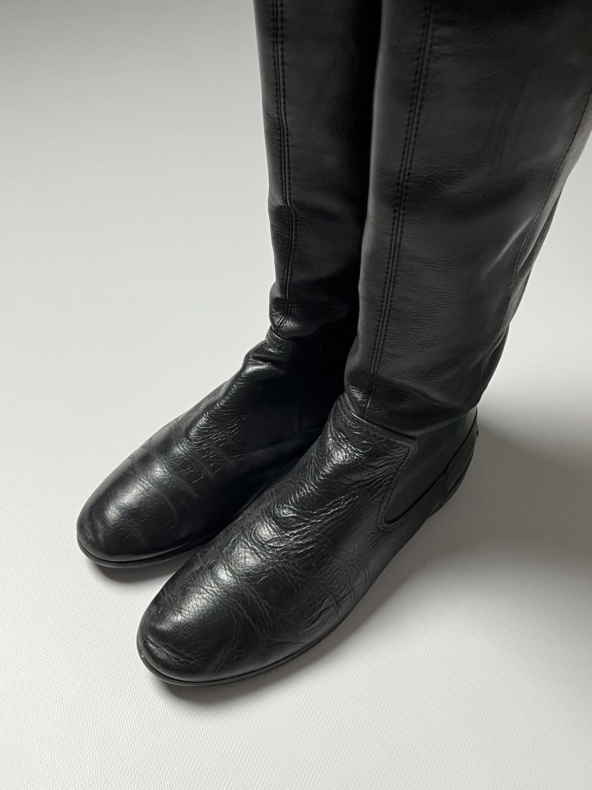 Gucci Gucci leather riding boots black vintage Size US 9 / IT 39 - 10 Thumbnail