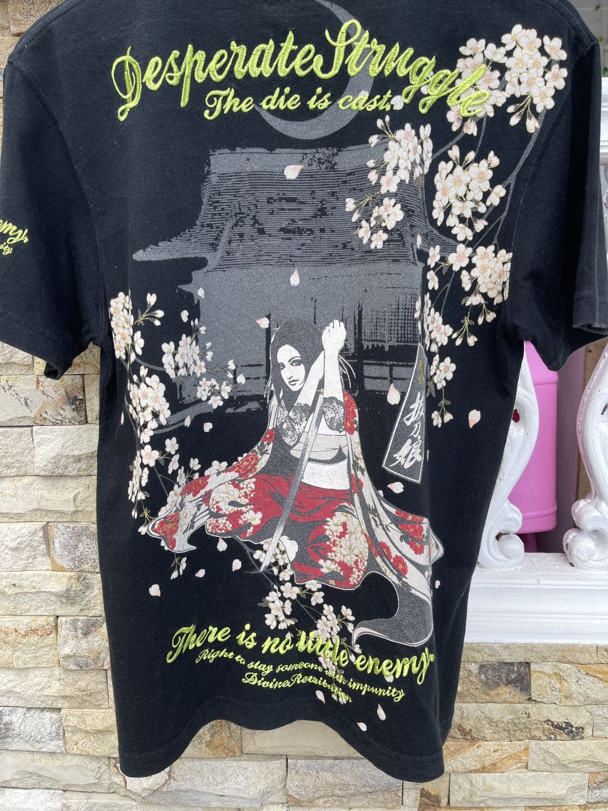 Karakuri Tamashii Last Drop🔥Rare🔥Japanese Divine Retribution Sukajan T-Shirt Size US M / EU 48-50 / 2 - 2 Thumbnail