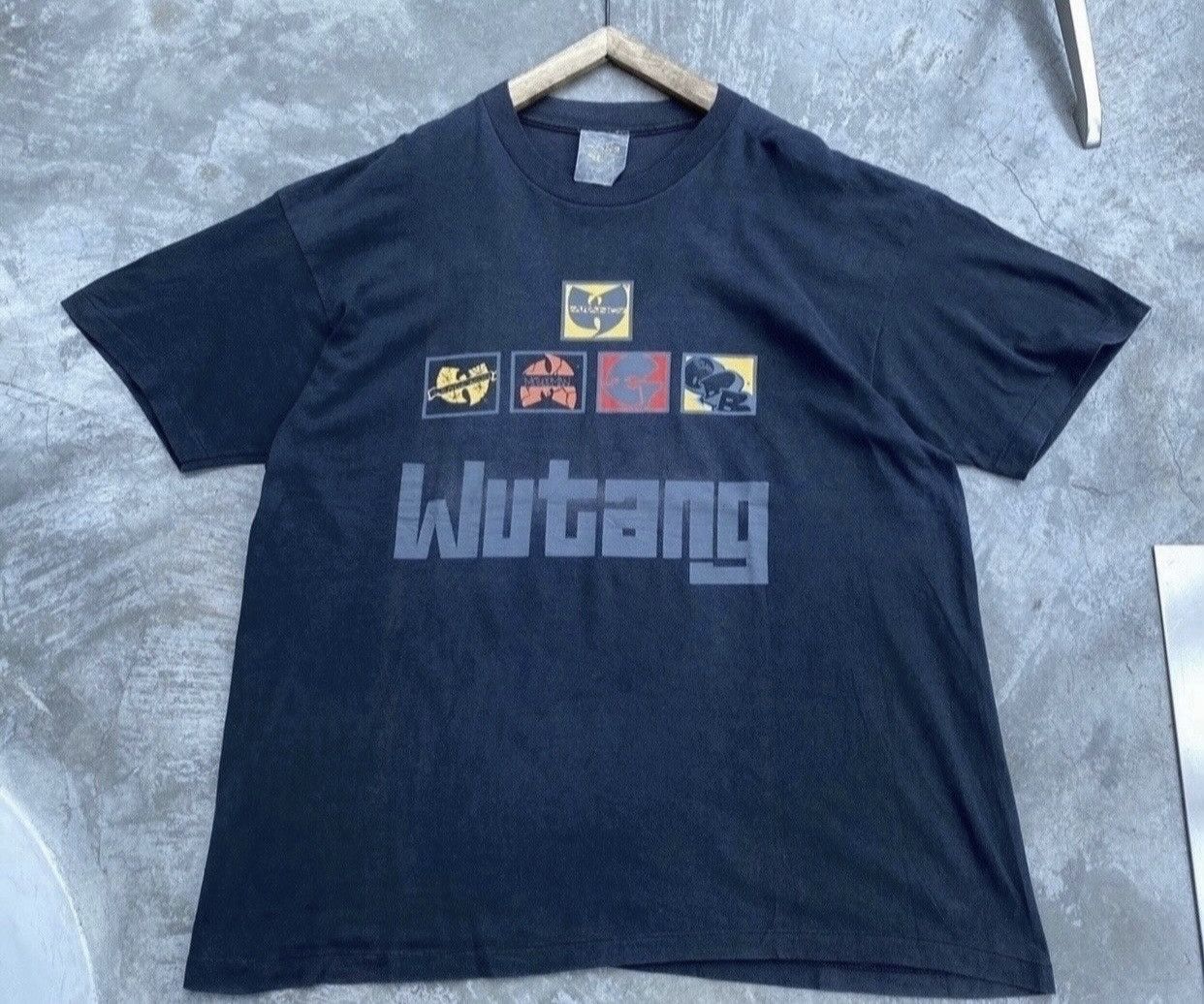 image of Rap Tees x Vintage 90's Wu Tang Wu Wear Raekwon Methodman Gaza Obd Rap T in Black, Men's (Size XL)