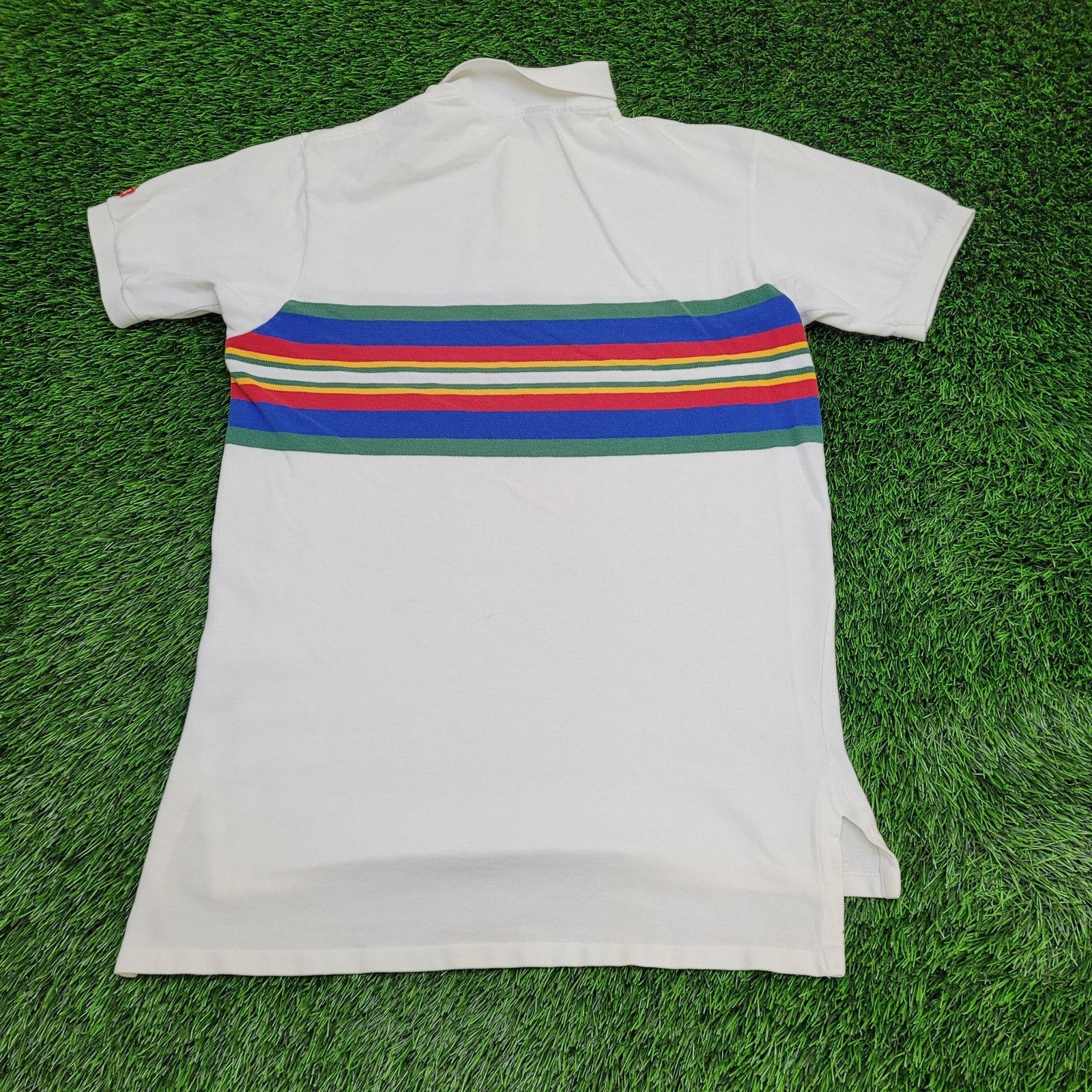 Ralph Lauren Vintage Ralph-Lauren Rainbow Polo Shirt Large 21x31 USA Made Size US L / EU 52-54 / 3 - 2 Thumbnail