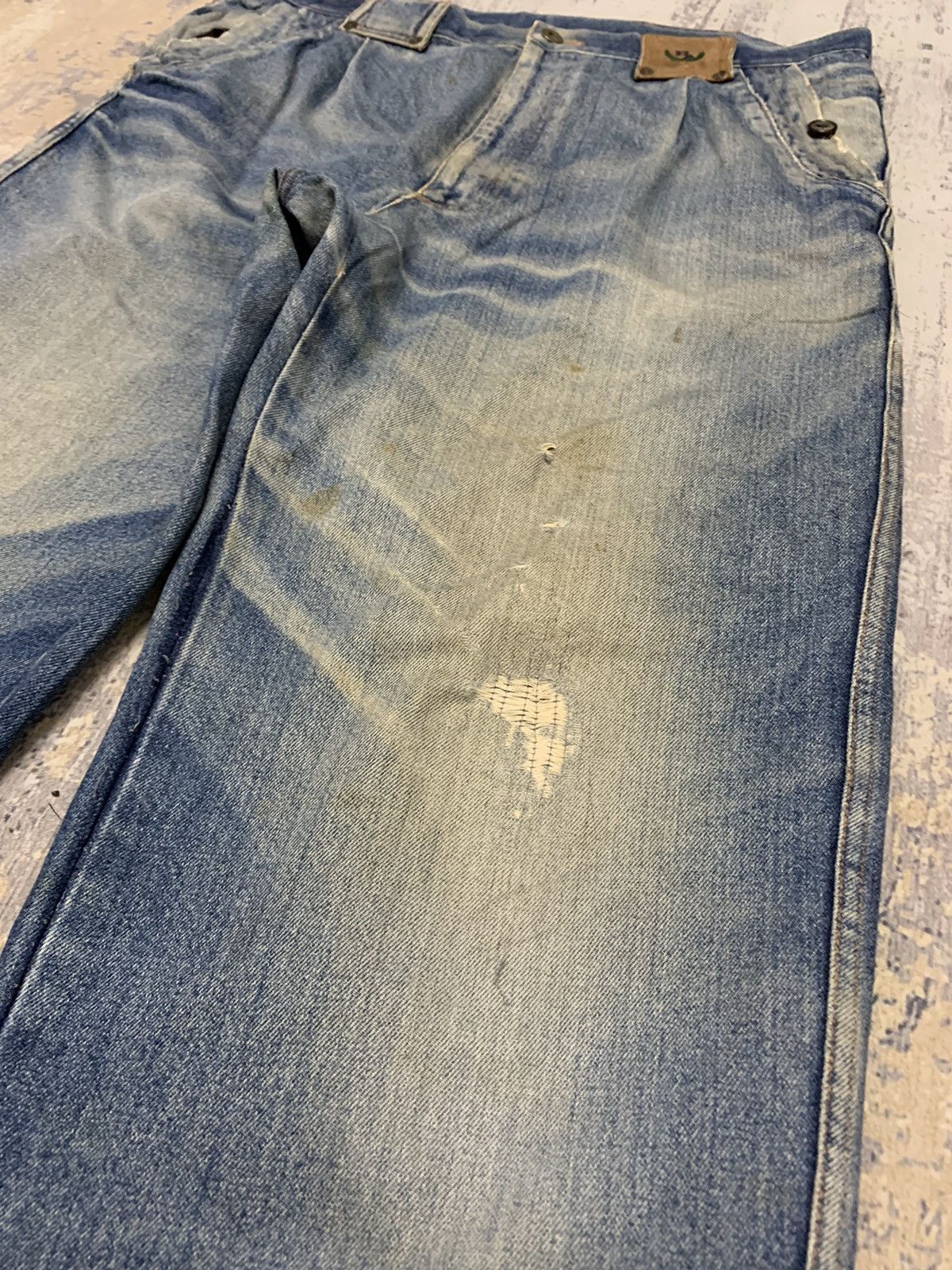 Hysteric Glamour Vintage Japanese Brand Distressed Baggy Style Jeans 36x28 Size US 36 / EU 52 - 6 Thumbnail