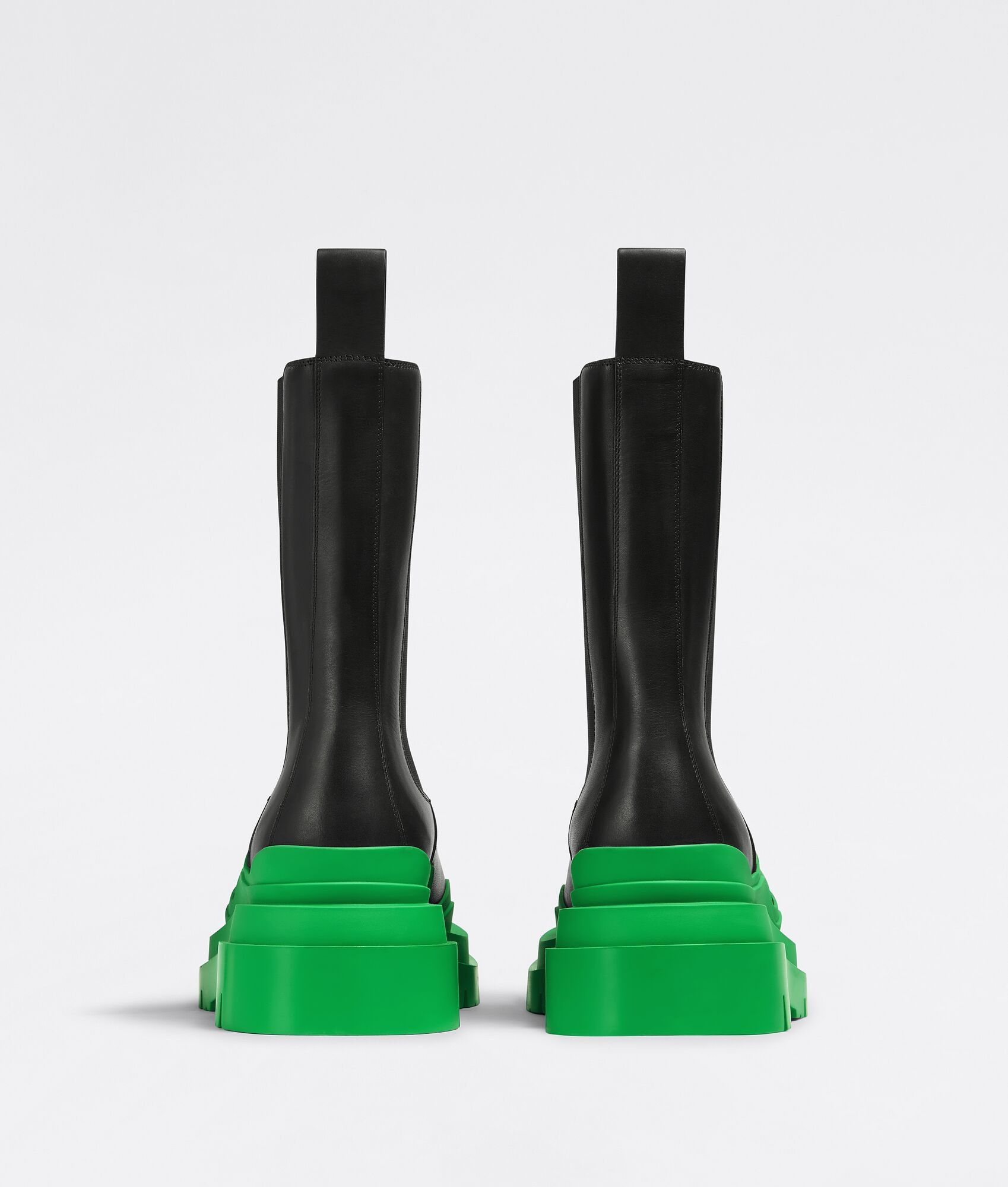 Bottega Veneta o1bcso1str0425 Tire Chelsea Boots in Black/Grass Size US 6.5 / IT 36.5 - 3 Thumbnail