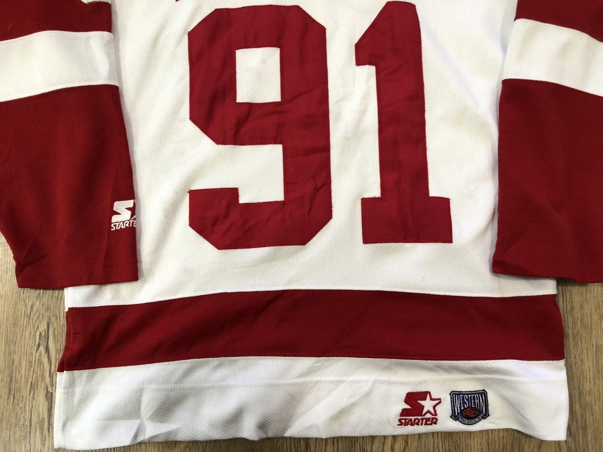 Starter × Vintage Vintage 90’s Starter Detroit Red Wing Tupac Shakur jersey Size US L / EU 52-54 / 3 - 12 Thumbnail