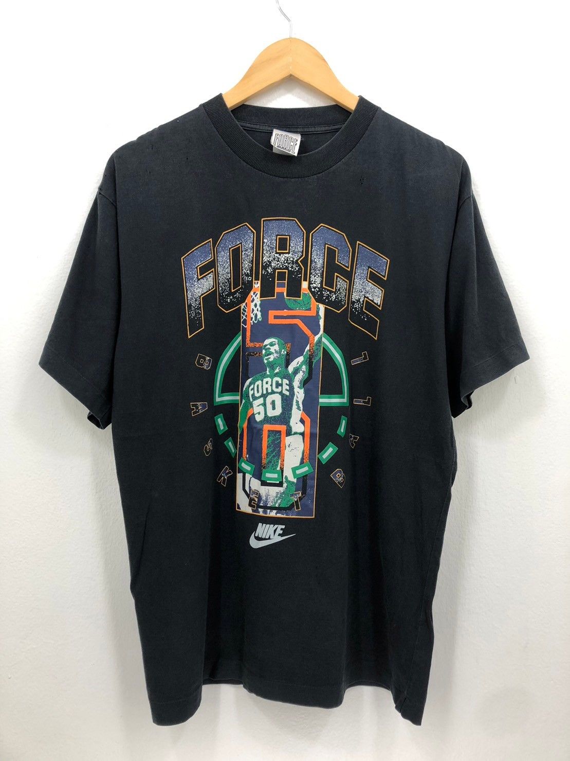 NBA × Nike × Vintage Vintage 90's Nike David Robinson FORCE Shirt NBA BN Size US L / EU 52-54 / 3 - 2 Thumbnail