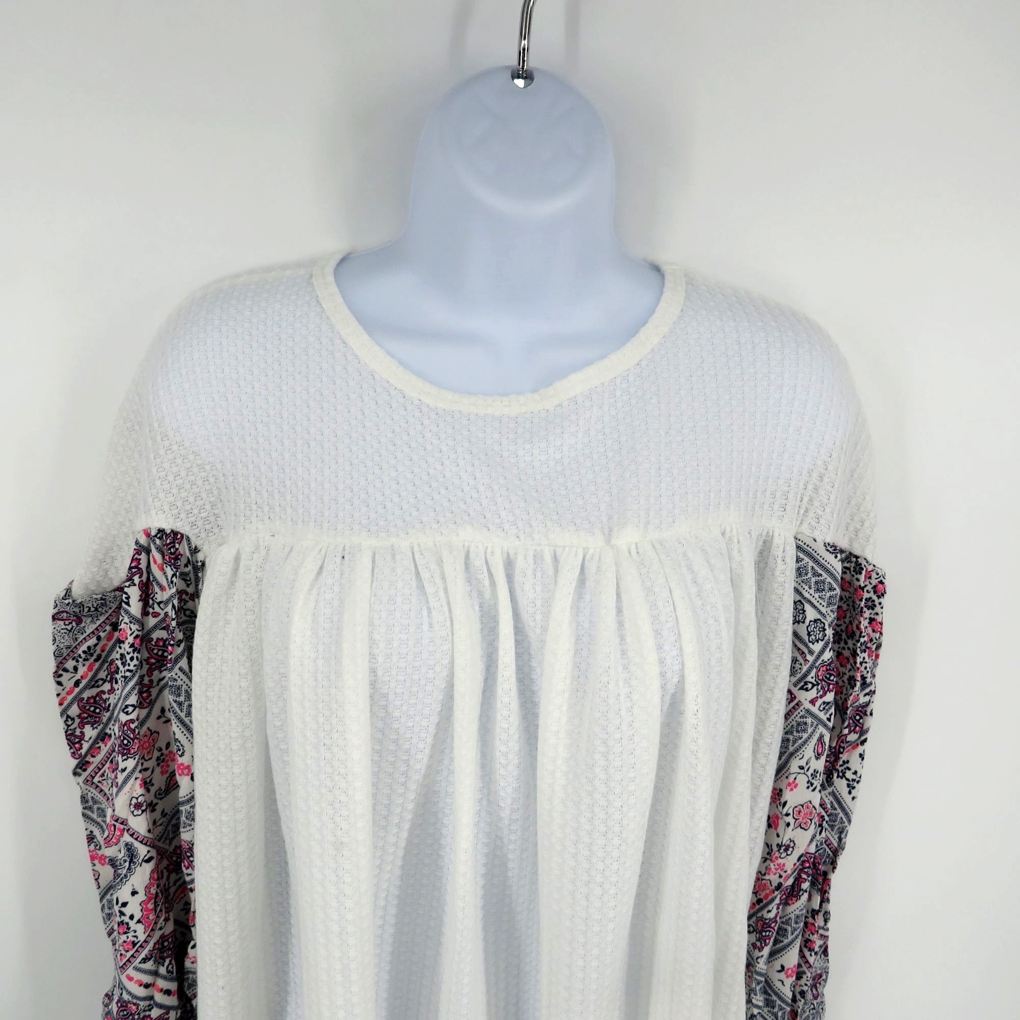 Other Baea Los Angeles Women's Long Sleeve Blouse Paisley Sleeves Size L / US 10 / IT 46 - 3 Thumbnail