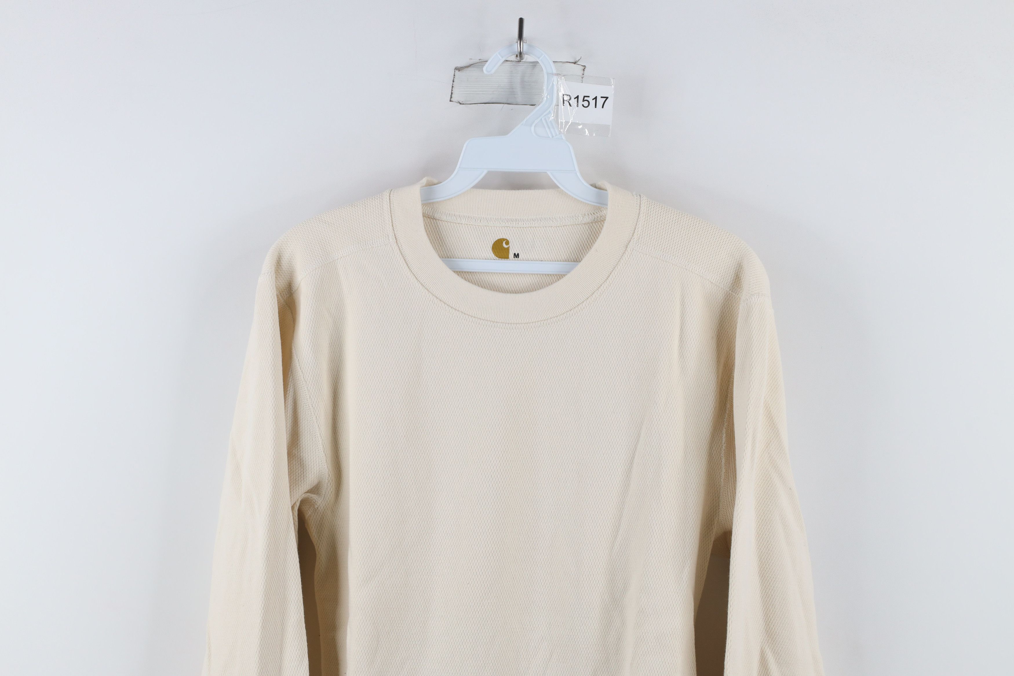 Carhartt × Vintage Vintage Carhartt Thermal Knit Long Sleeve T-Shirt Cream Size US M / EU 48-50 / 2 - 2 Thumbnail