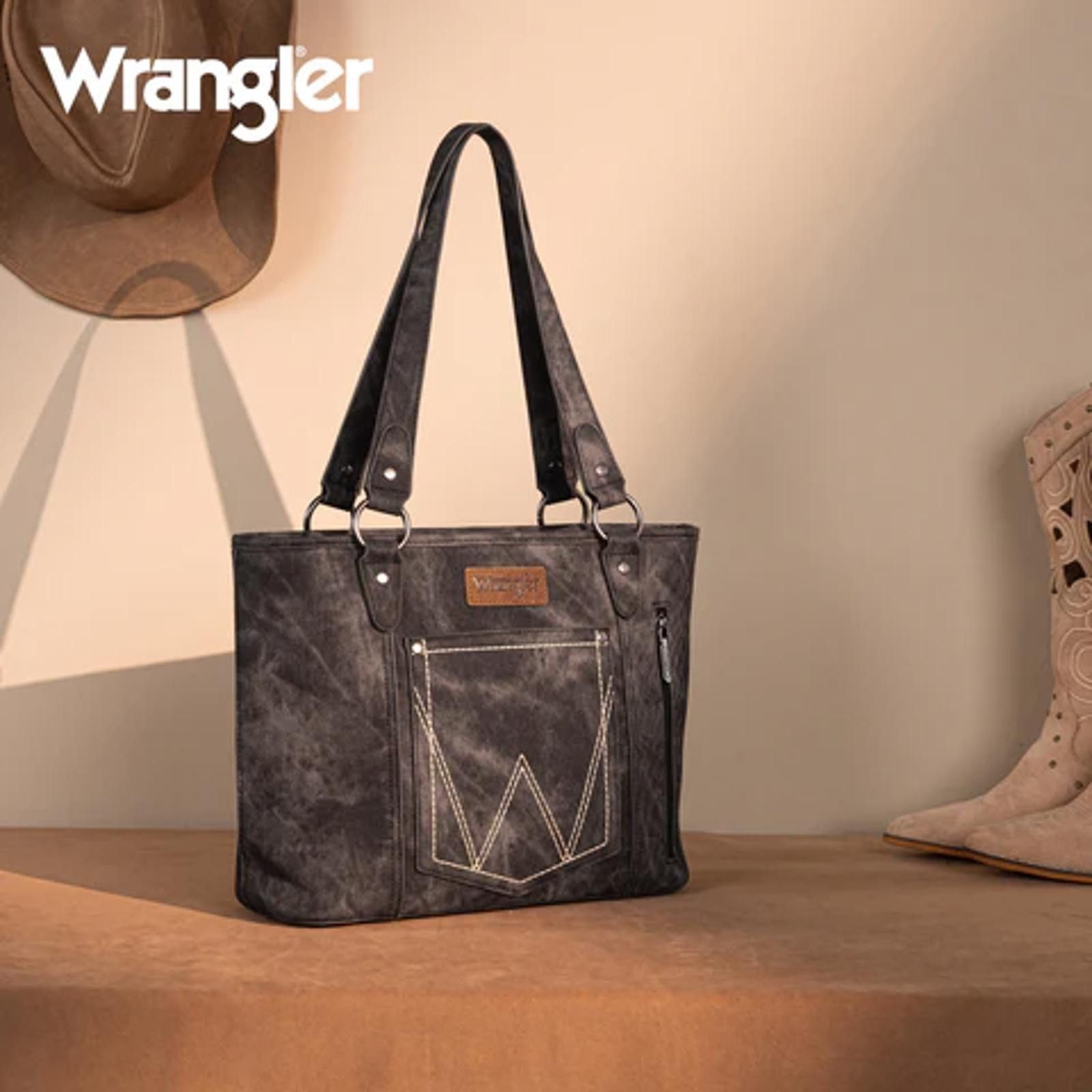 Wrangler Stylish Wrangler Tote Bag - Black Size ONE SIZE - 2 Thumbnail