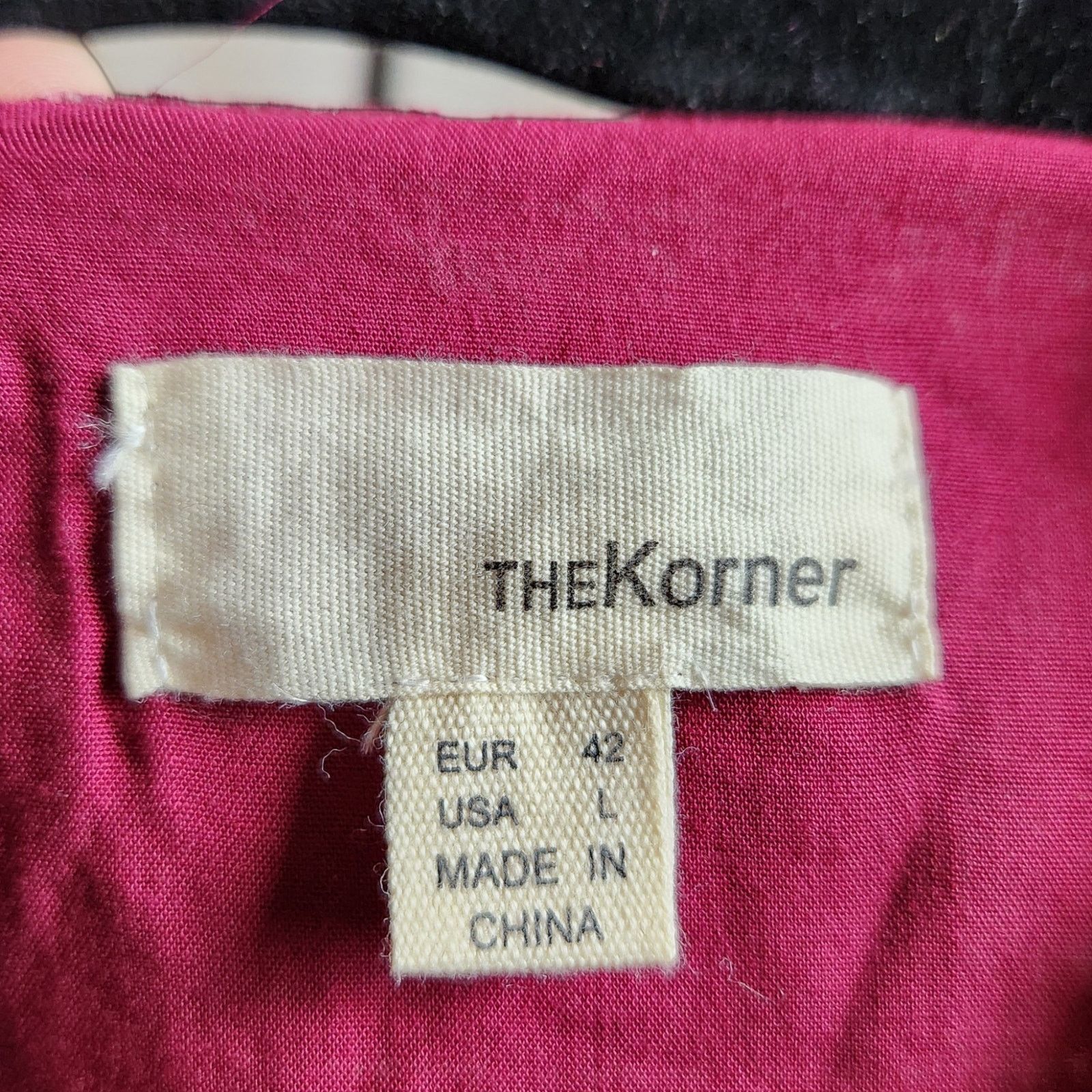 Other The Corner Burgundy Textured Velvet Dress - Size Large Size L / US 10 / IT 46 - 3 Thumbnail