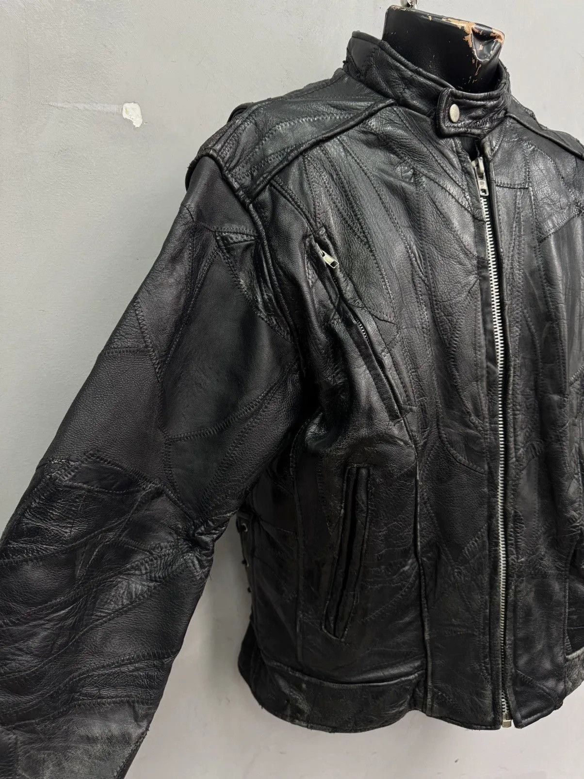Schott Vintage Leather Jacket Cropped Rick Owens Style Diesel Rare Size US L / EU 52-54 / 3 - 5 Thumbnail