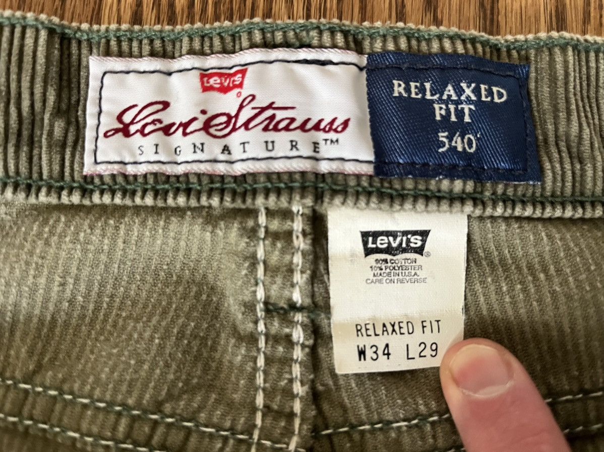 Levi's Levis 540 USA 90s Skater Skate Corduroy Baggy A.P.C. Y2K 00s Size US 34 / EU 50 - 3 Thumbnail