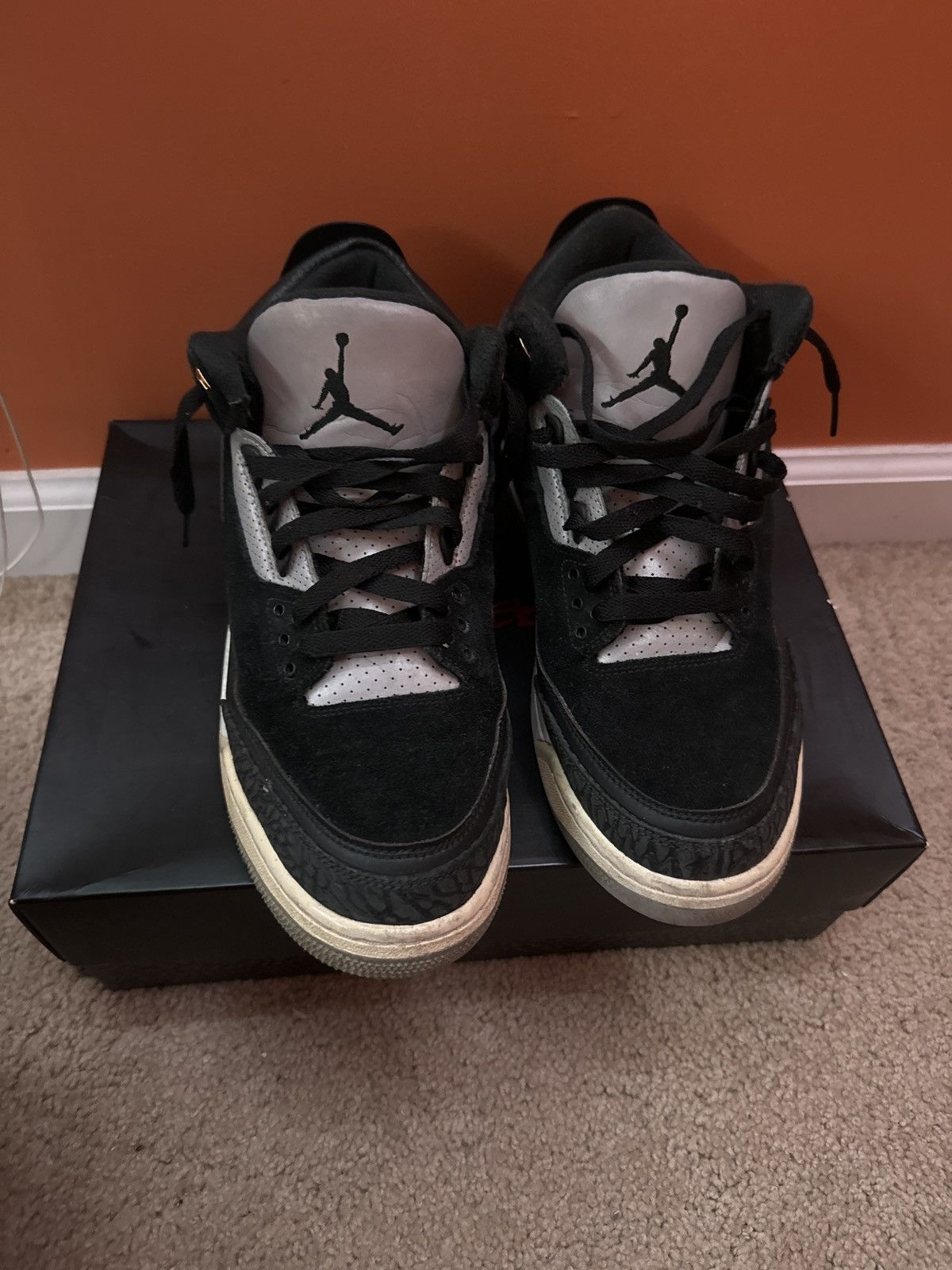 Jordan Brand × Nike Jordan 3 Tinker black cement Size US 10.5 / EU 43-44 - 3 Thumbnail