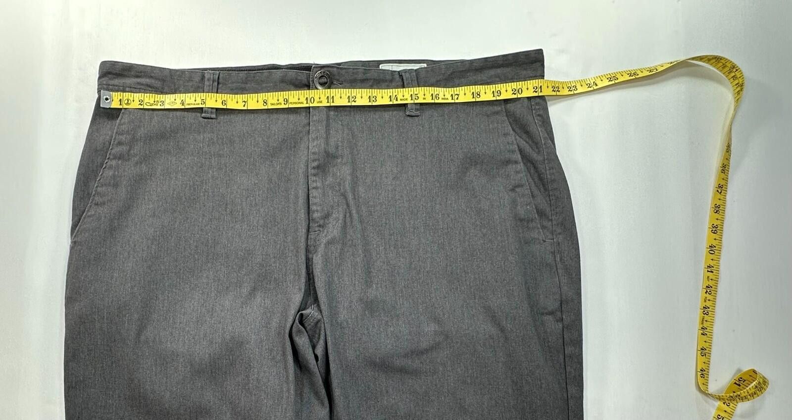 Volcom Volcom Flat Embroidered Cotton/Poly Chinos Gray Mens 42/34 Size US 42 / EU 58 - 3 Thumbnail