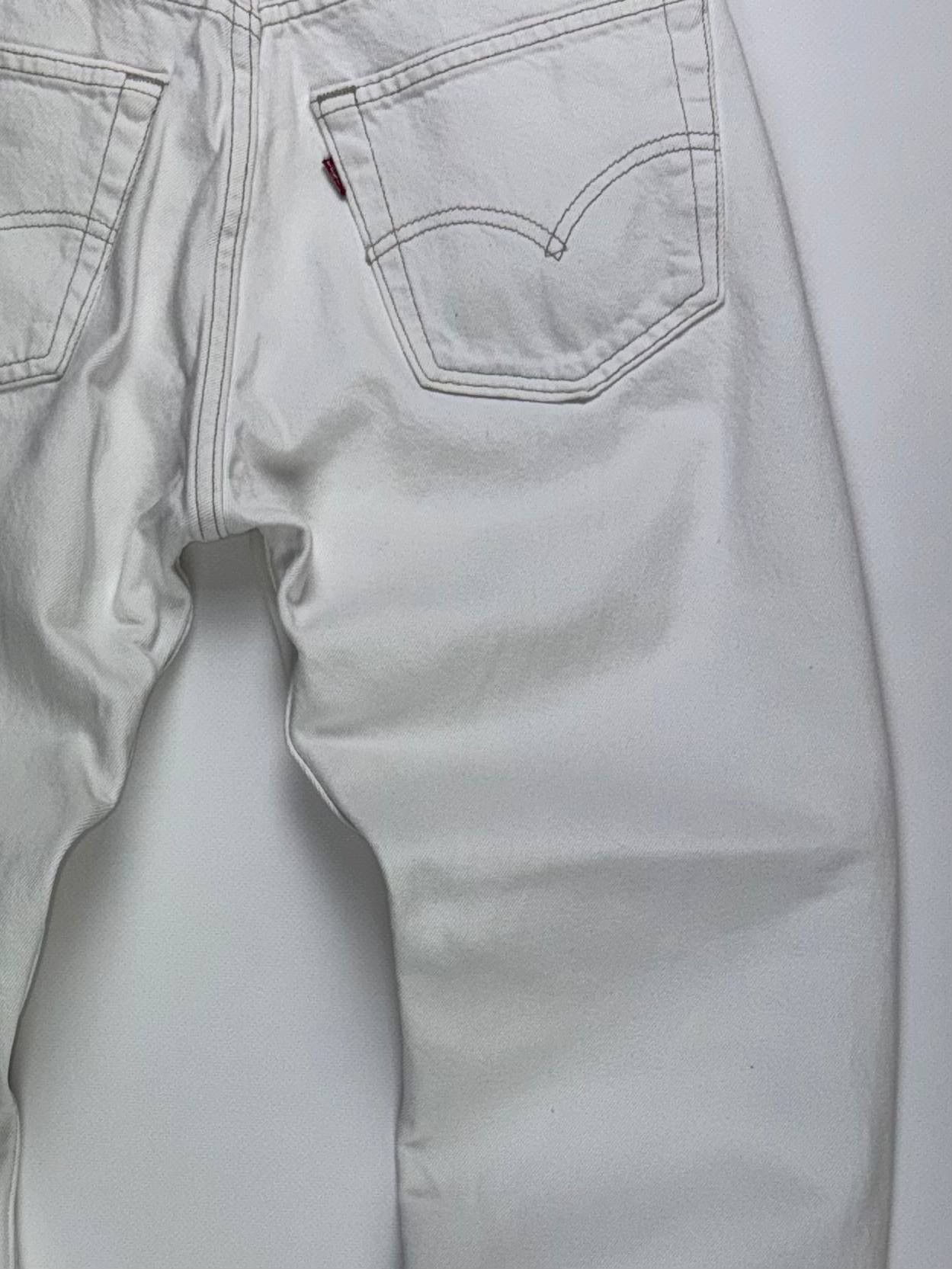 Levi's Vintage Clothing Rare Vintage Levi’s 501 White Denim – Made in USA W31 L32 Size US 31 - 5 Thumbnail